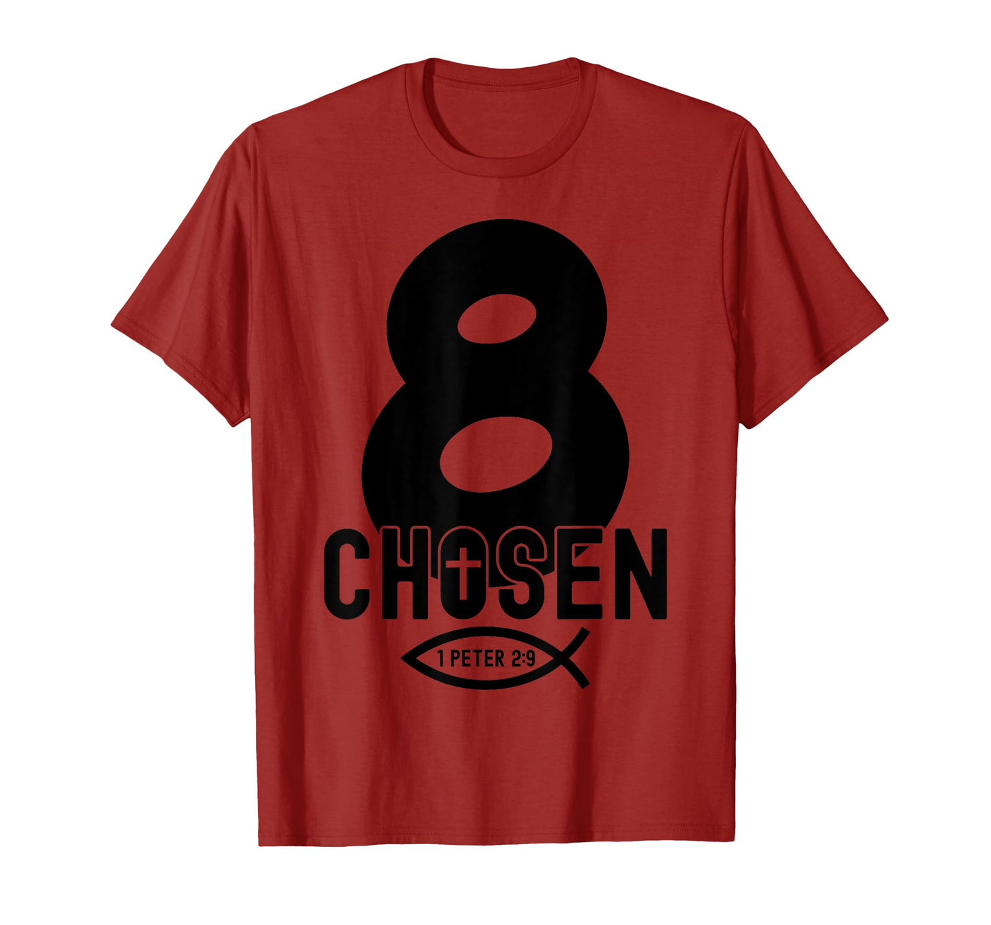 Chosen 8 Religious 8 Years Jesus 8TH Birthday T-Shirt