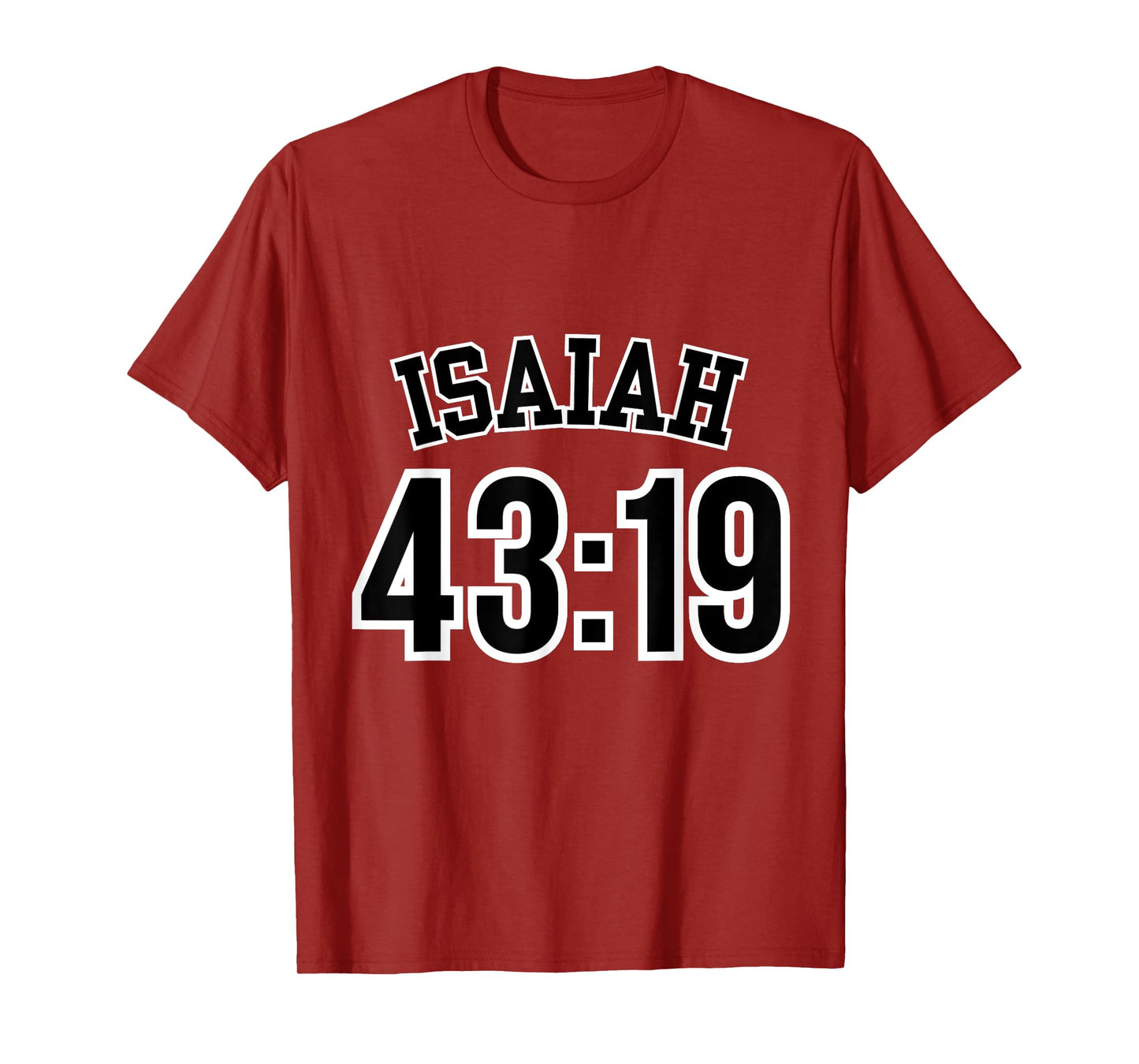 Isaiah 43:19 Sports Jersey Christian Scripture Verse Design T-Shirt