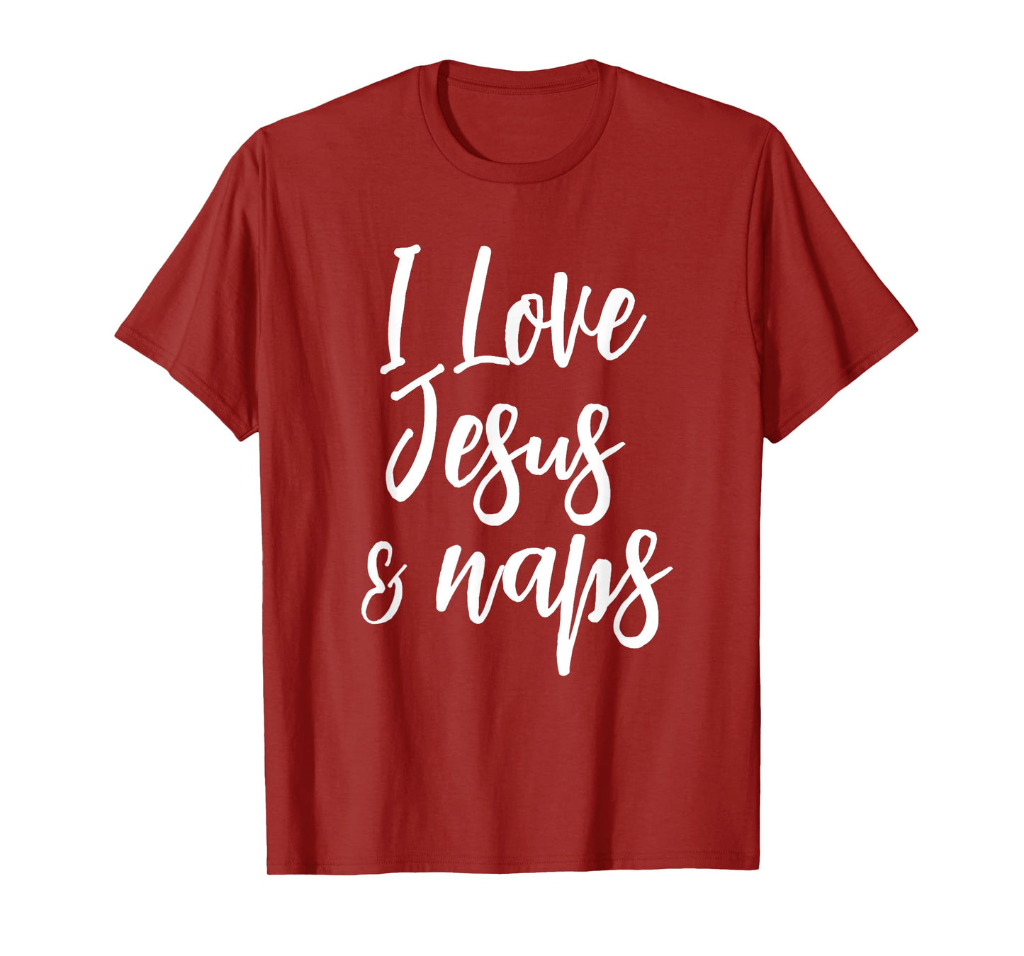 Inspirational I Love Jesus And Naps T-shirt Fun Faith Tee T-Shirt