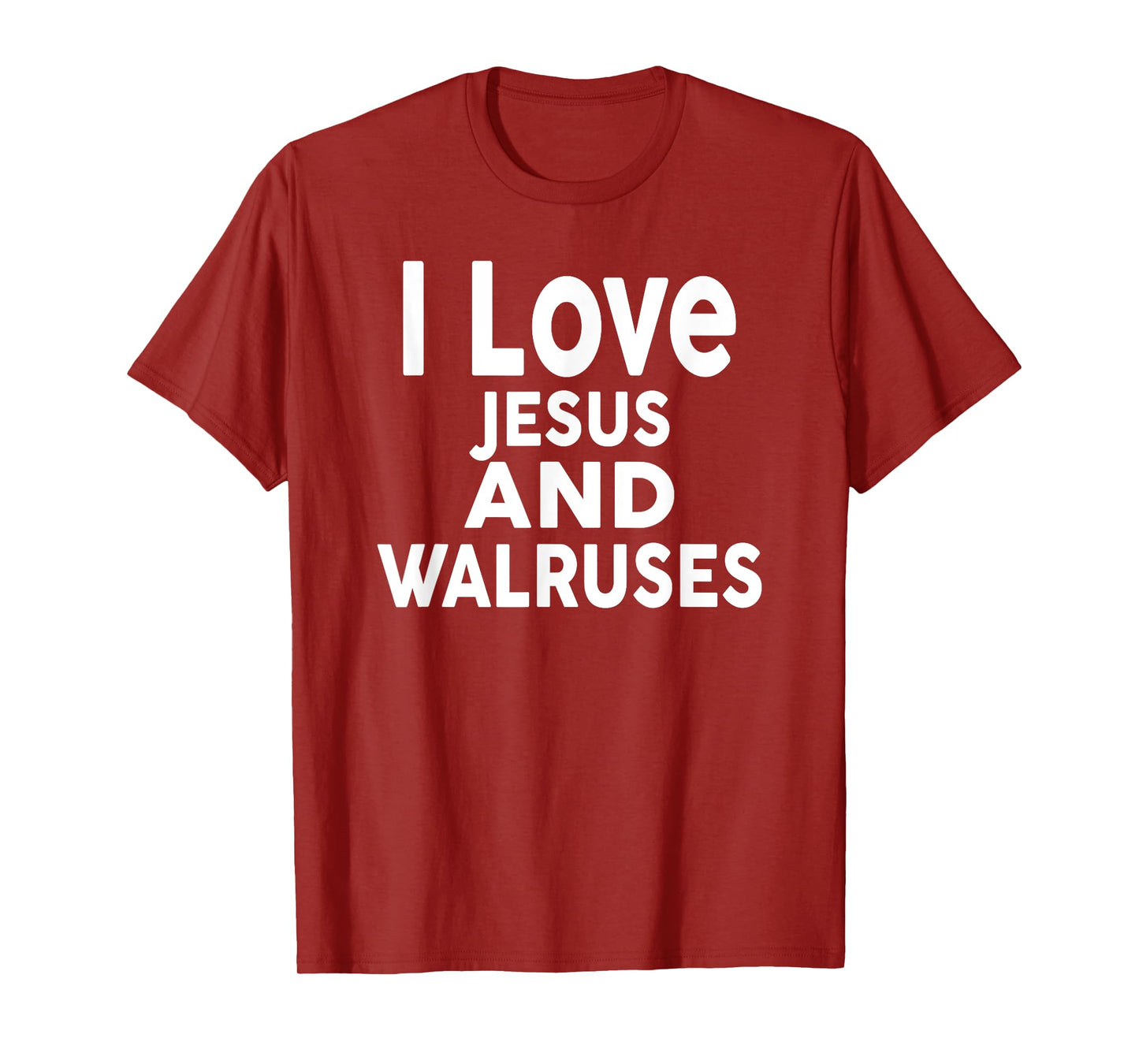 I Love Jesus and WALRUSES T-Shirt Funny WALRUS Tee T-Shirt