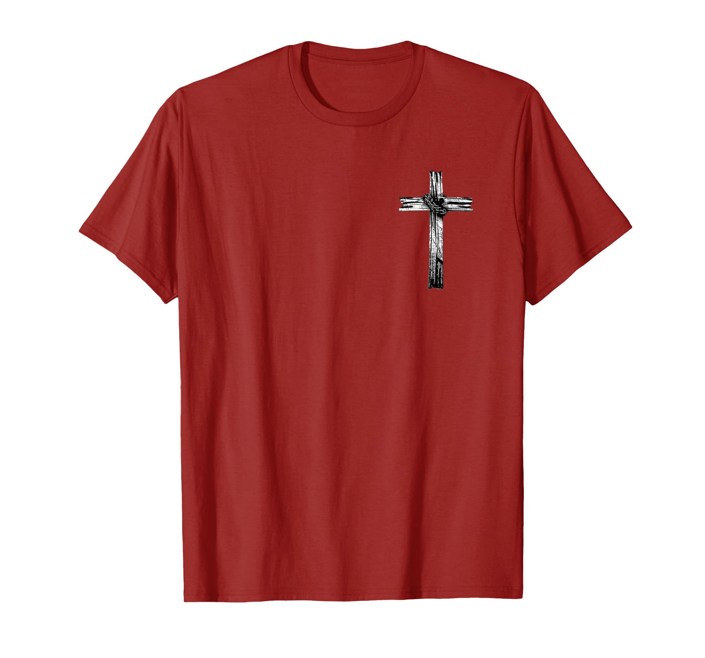 John 3:16 Christian Cross Bible Front and Back T-Shirt