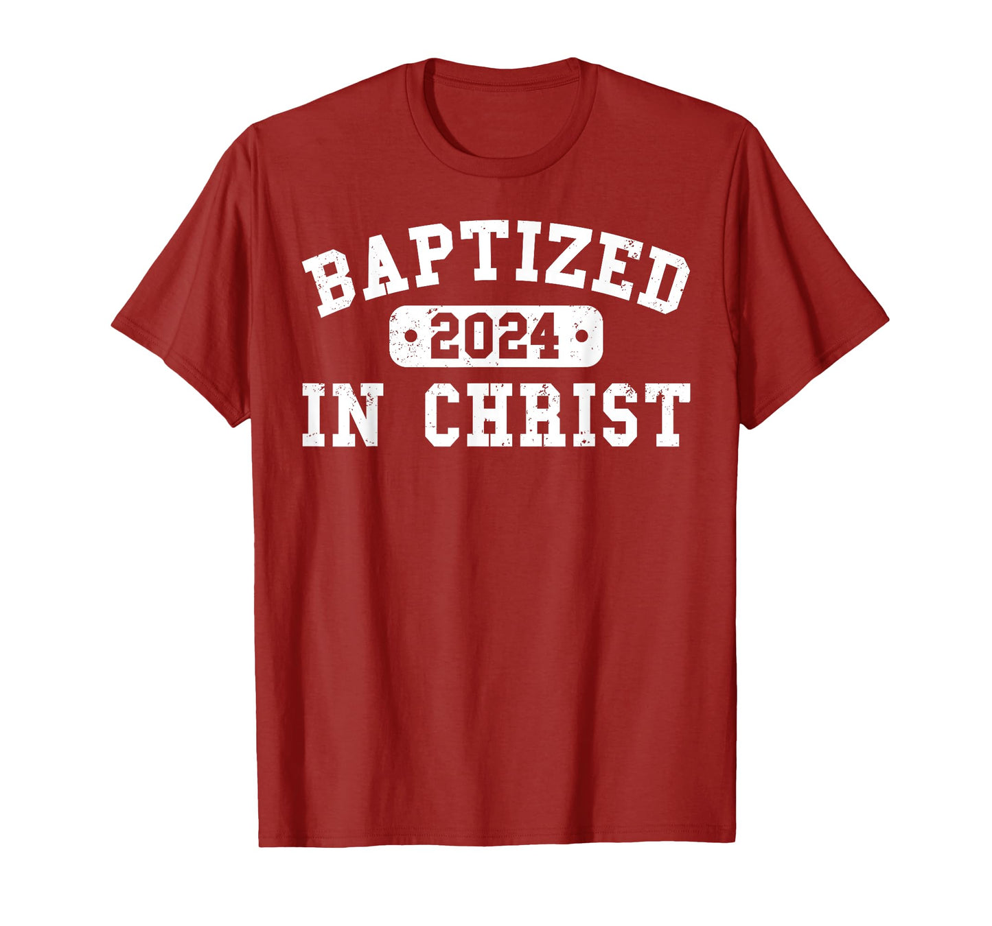Baptized 2024 Christian Water Baptism Church Group Christ T-Shirt