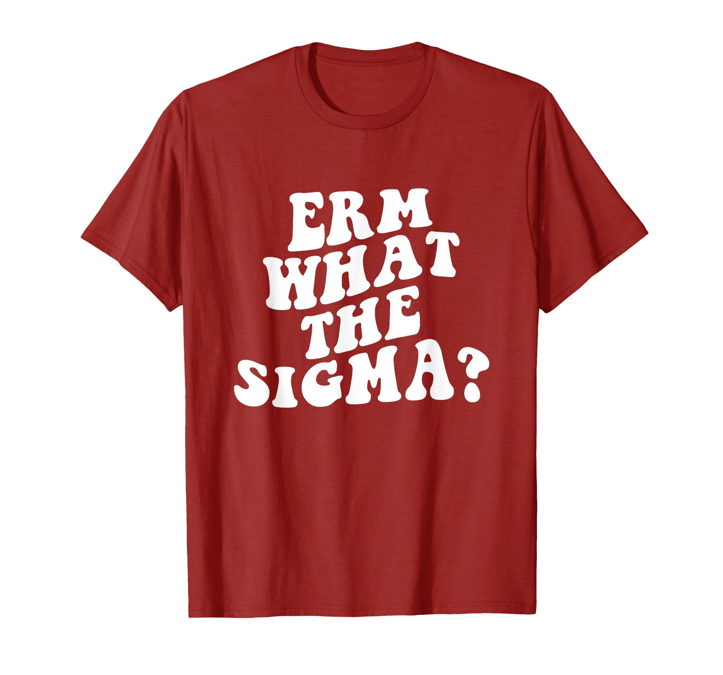 Erm What The Sigma Funny Brainrot Saying T-Shirt