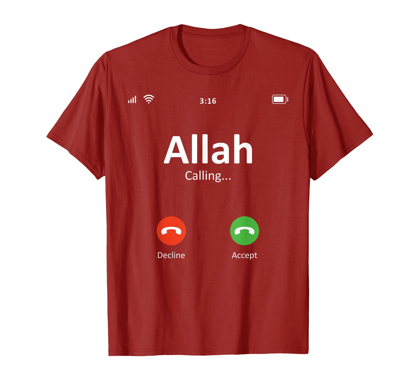 Allah Calling God Islamic Religion Ramadan Muslim T-Shirt