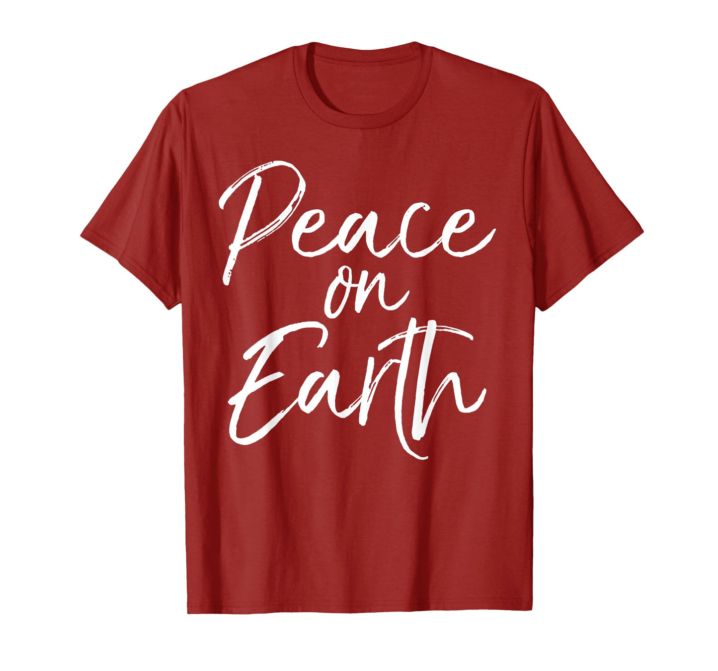 Peace on Earth Shirt for Women Cute Christmas Carol Tshirt T-Shirt