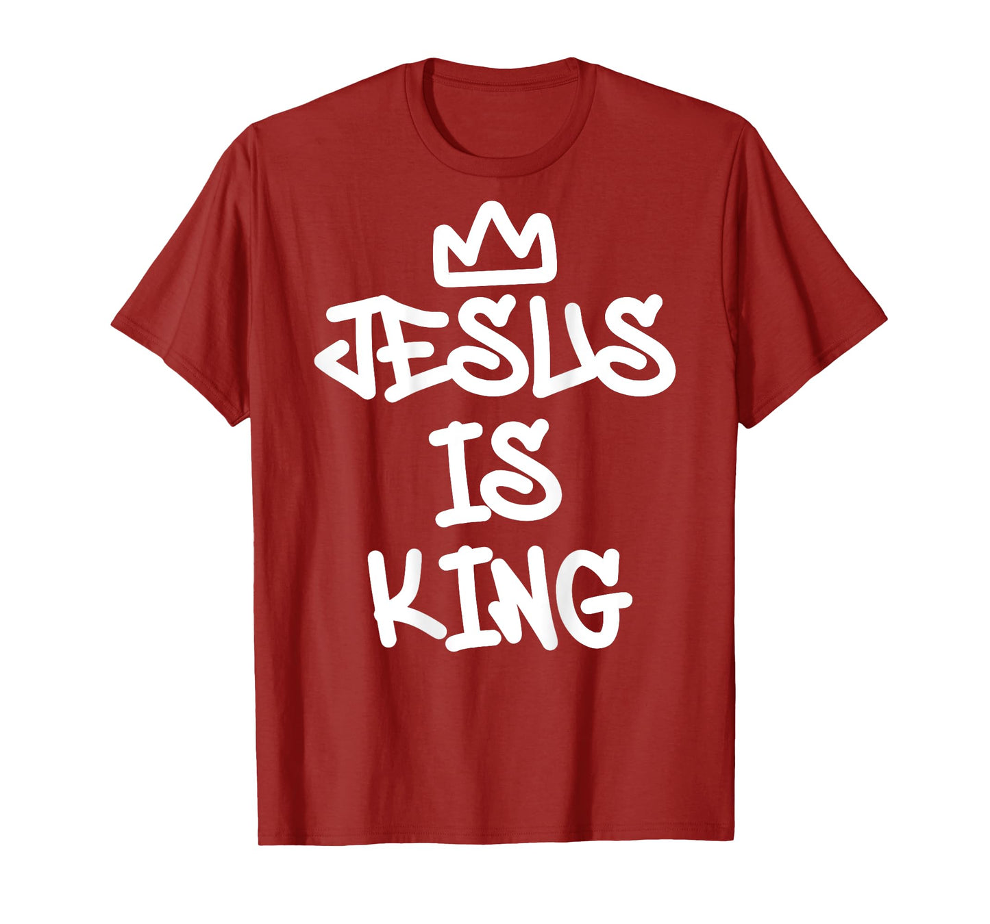 Jesus Is King Graffiti Style Christian Streetwear Art T-Shirt