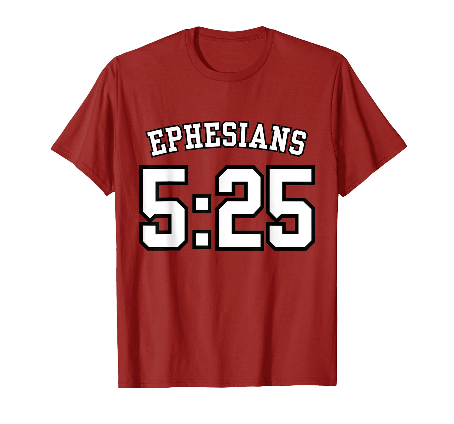 Ephesians 5:25 Sports Jersey Christian Scripture Design T-Shirt