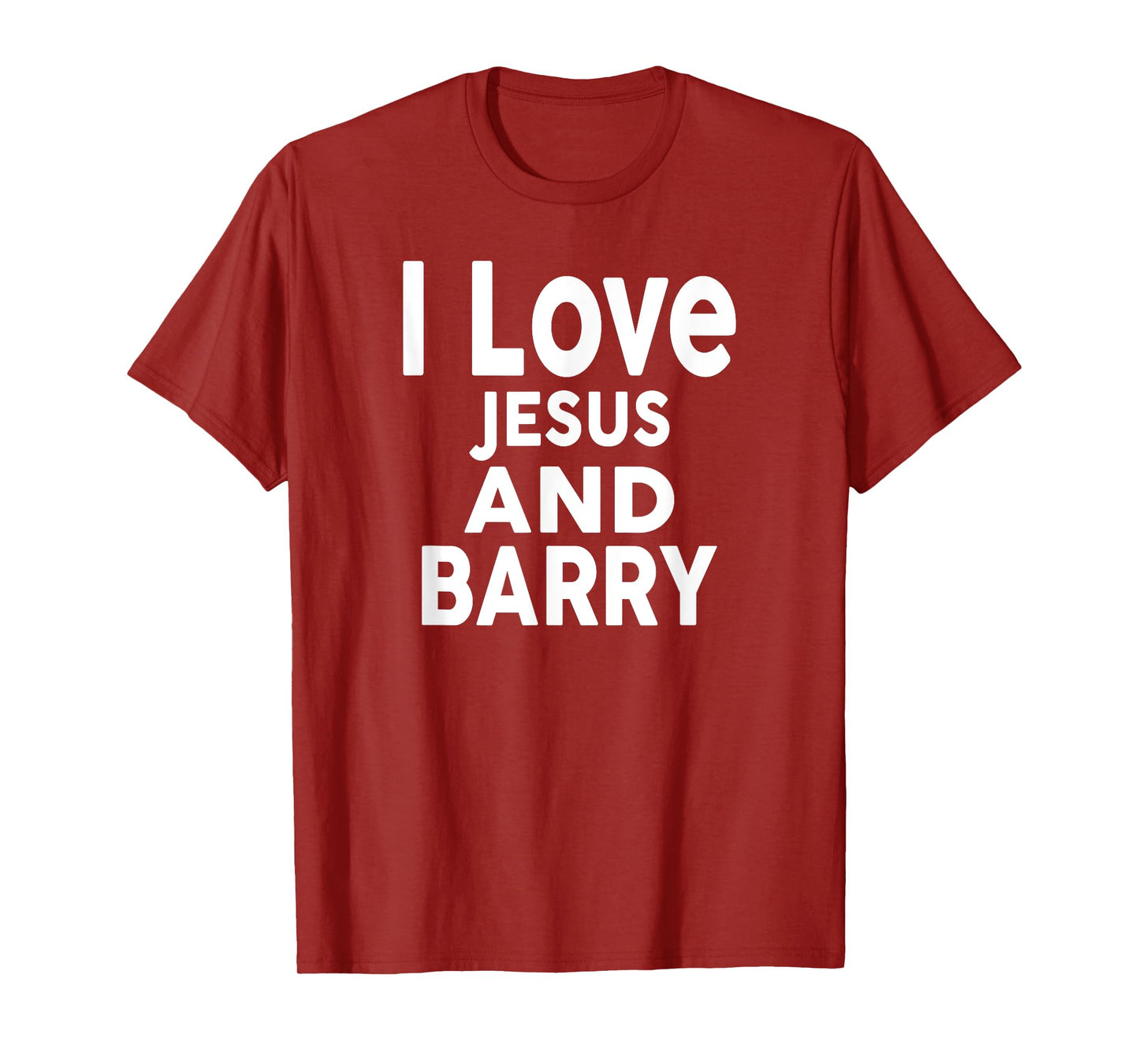 I Love Jesus and BARRY T-Shirt Name BARRY T-Shirt
