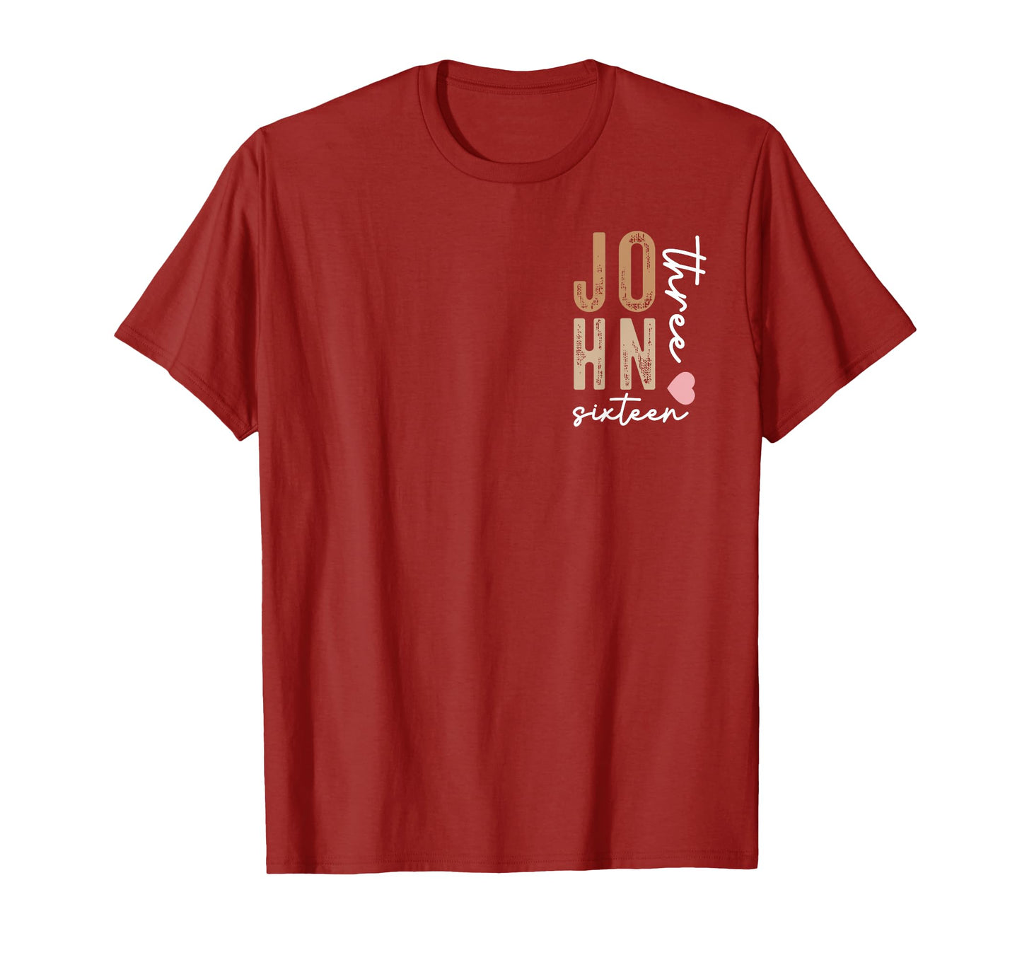 Christian For God So Loved The World Front and Back Art T-Shirt