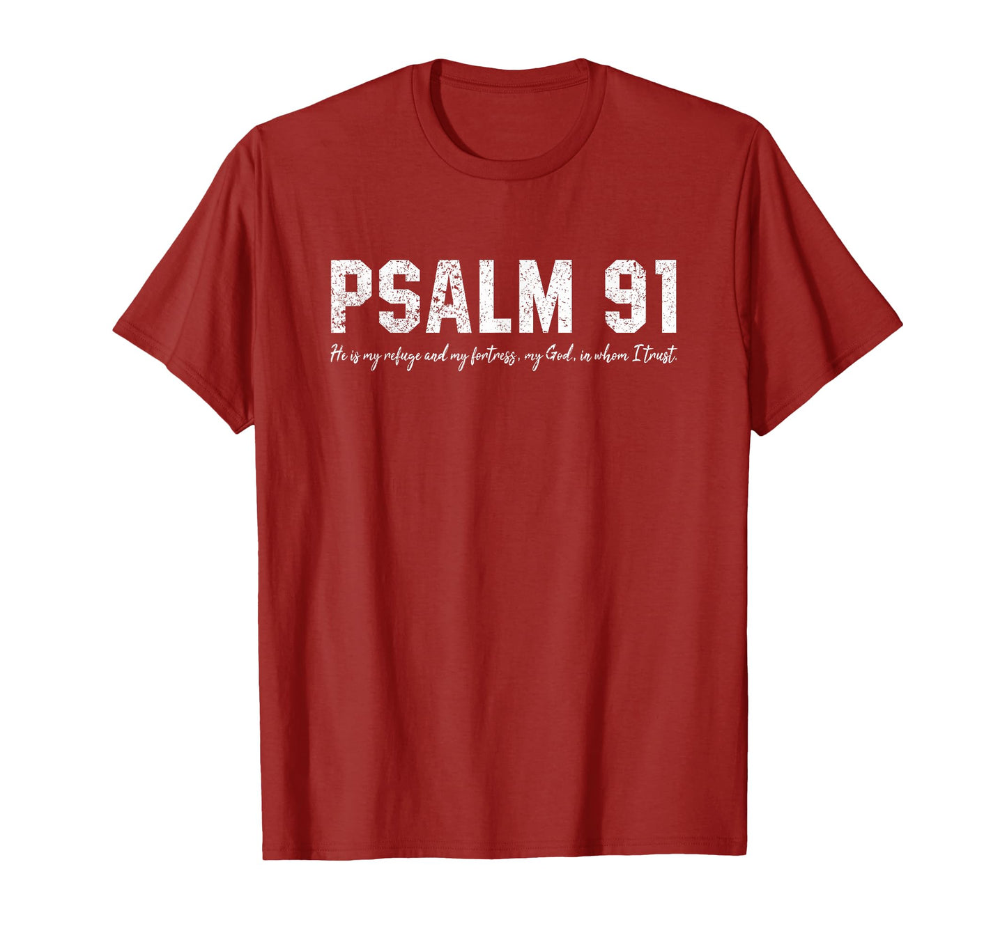 PSalm 91 He Is My Refuge And My Fortress Christian Sport Mom T-Shirt