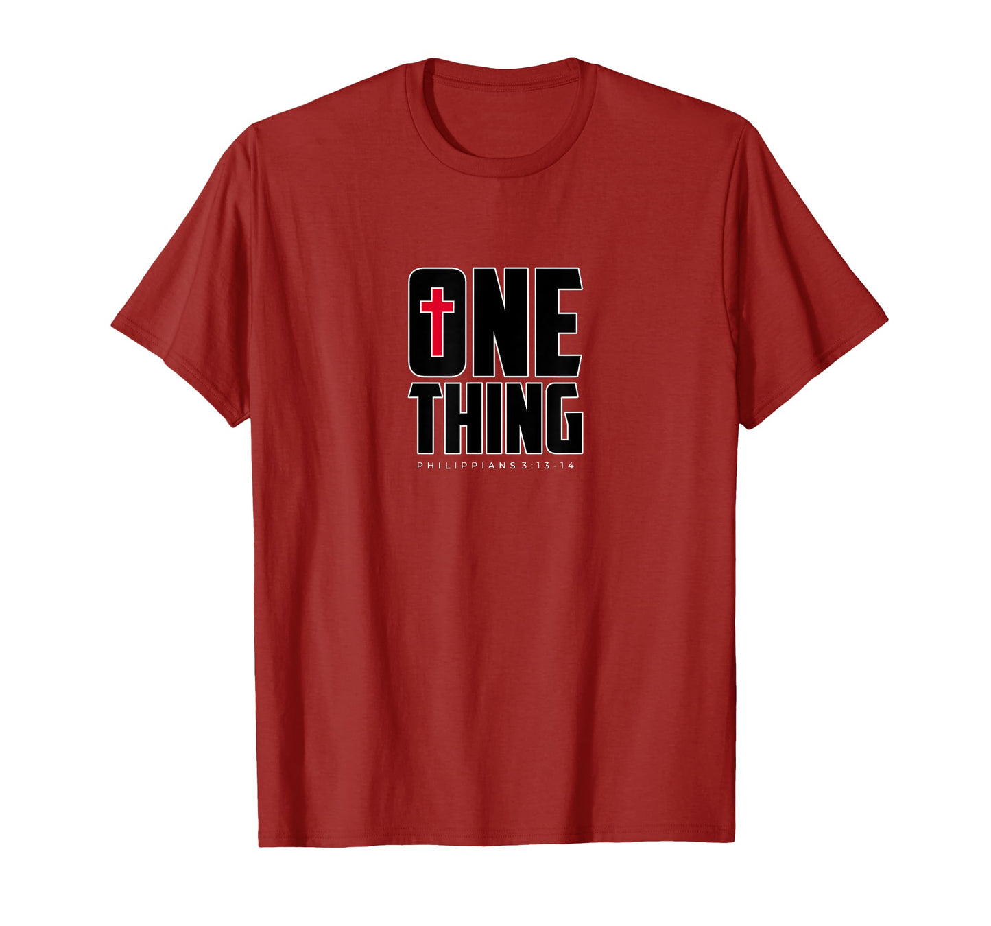 This One Thing I Do Philippians 3 Strong Athletic Christian T-Shirt