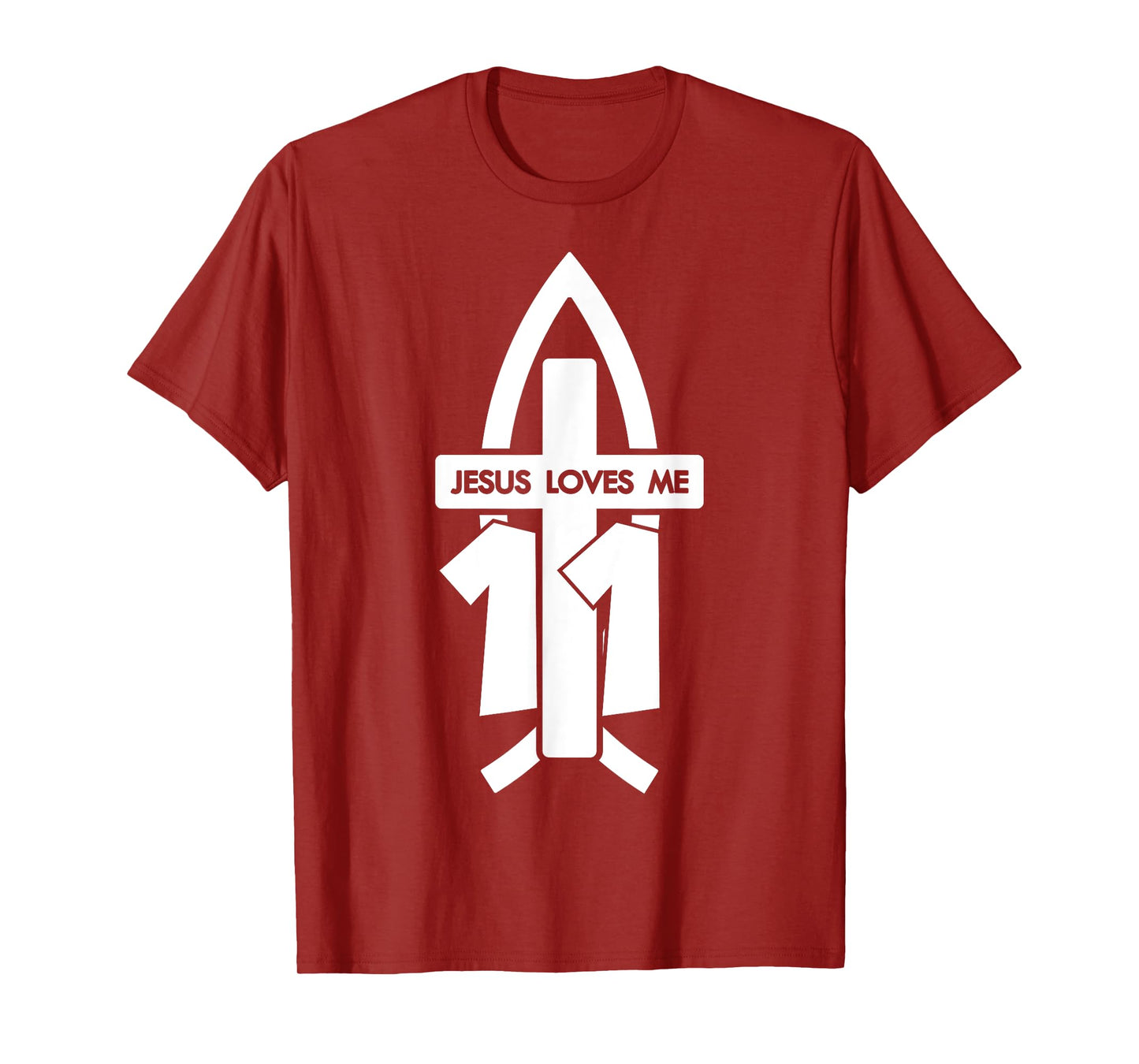 Jesus Loves ME 11 Religious 11 Years Jesus 11TH Birthday T-Shirt