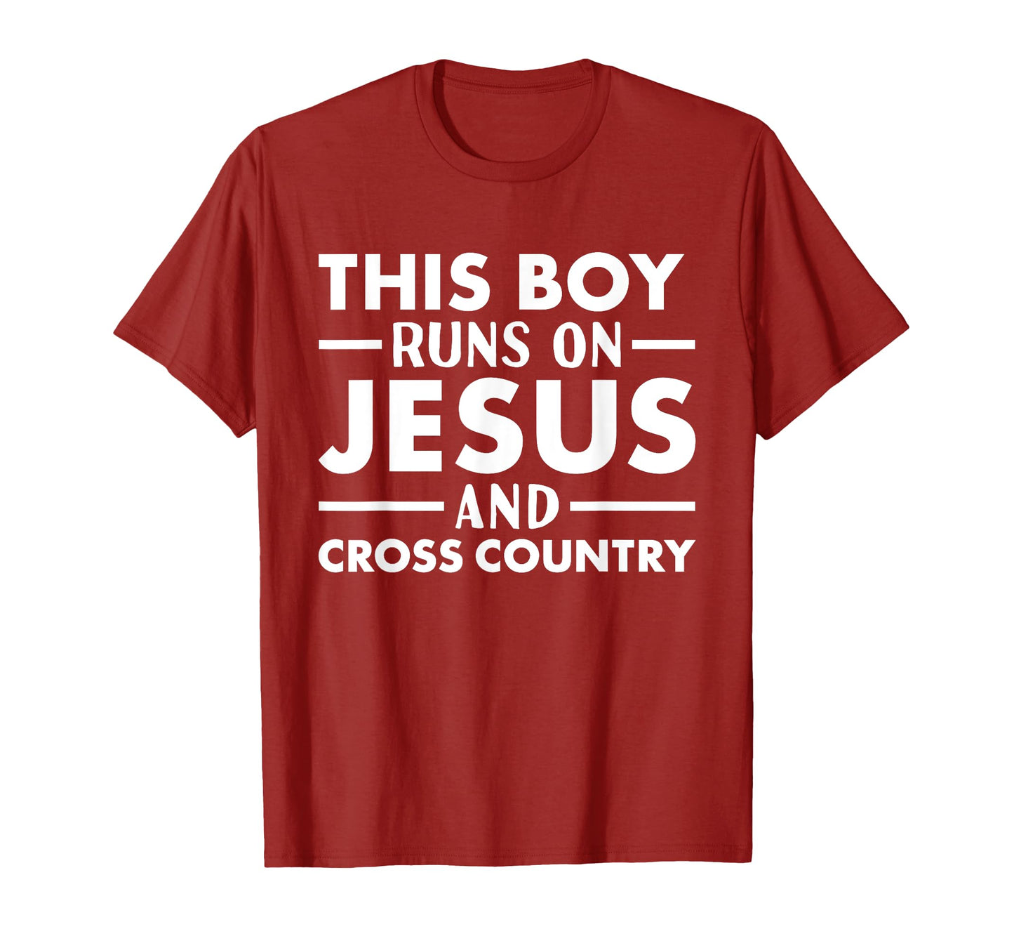 Rider This Boy Runs On Jesus Cross Country T-Shirt