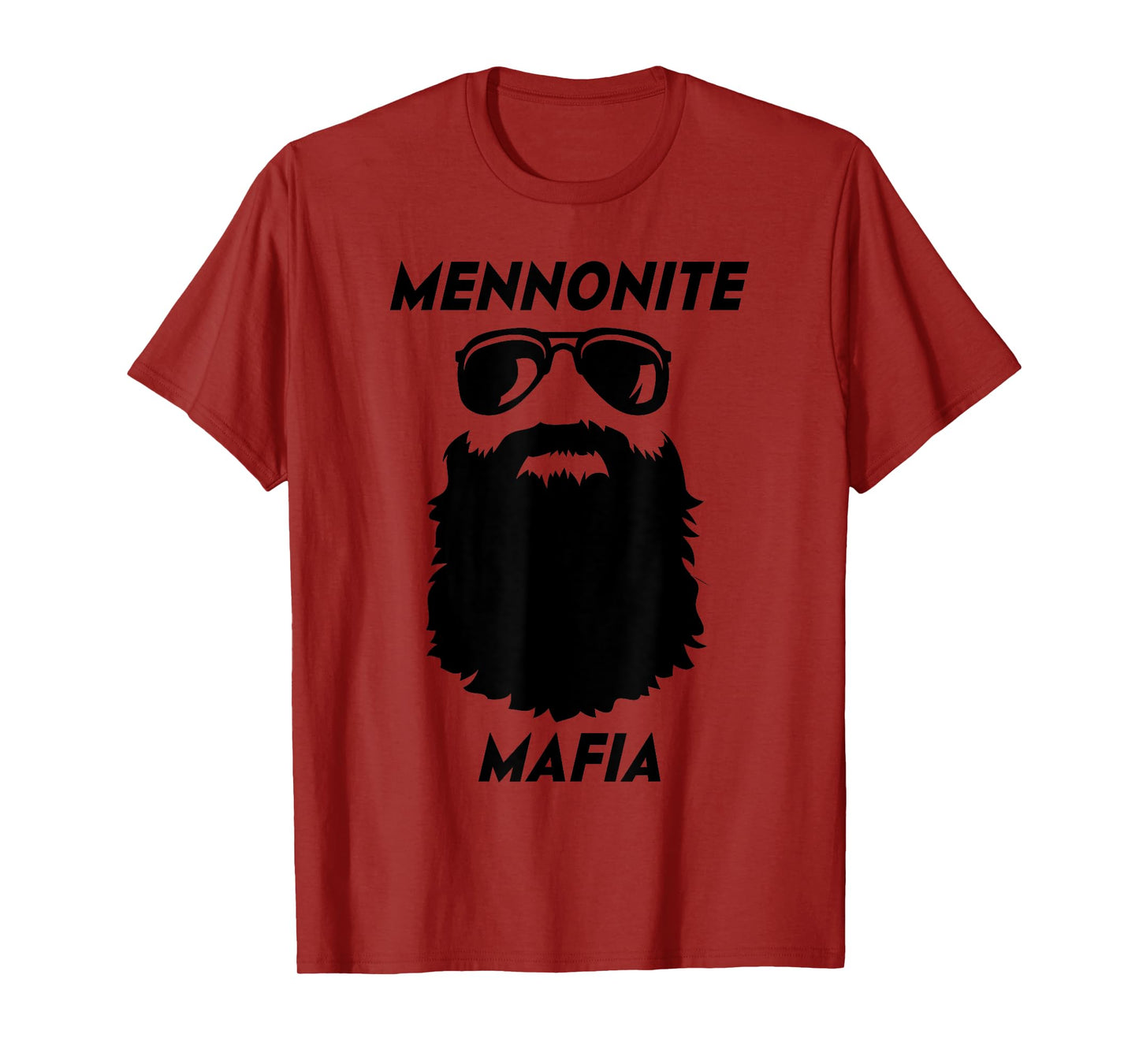 MENNONITE MAFIA Funny Beard Christian Jesus Bible Humor T-Shirt