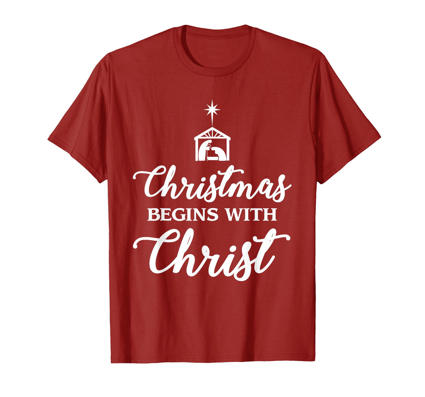 Christmas Begins With Christ Christmas T-Shirt T-Shirt