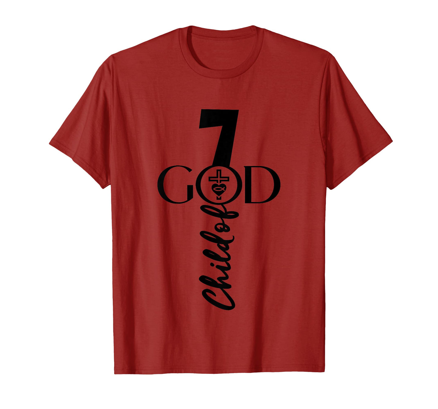 Christ GOD 7 Years Jesus 7th Birthday T-Shirt