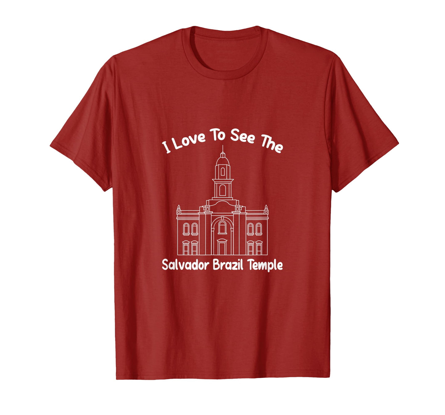 Salvador Brazil Temple, I love to see my temple, primary T-Shirt