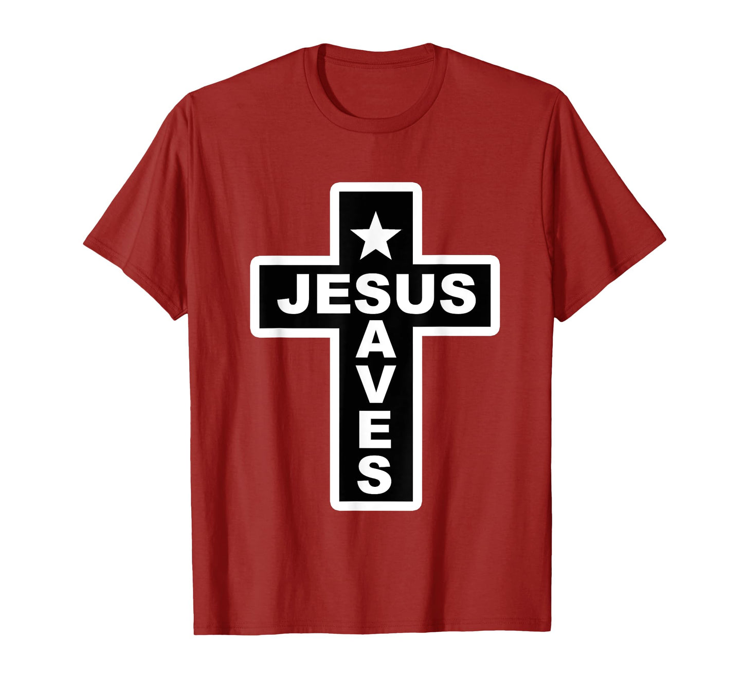 Jesus Saves Christian Faith Bible Cross T-Shirt