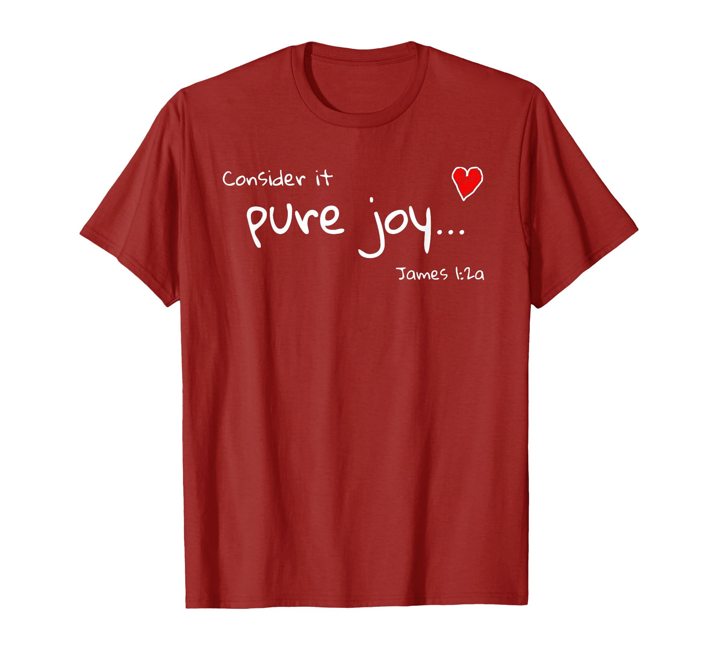 Consider it Pure Joy James 1 Scripture Bible T-Shirt