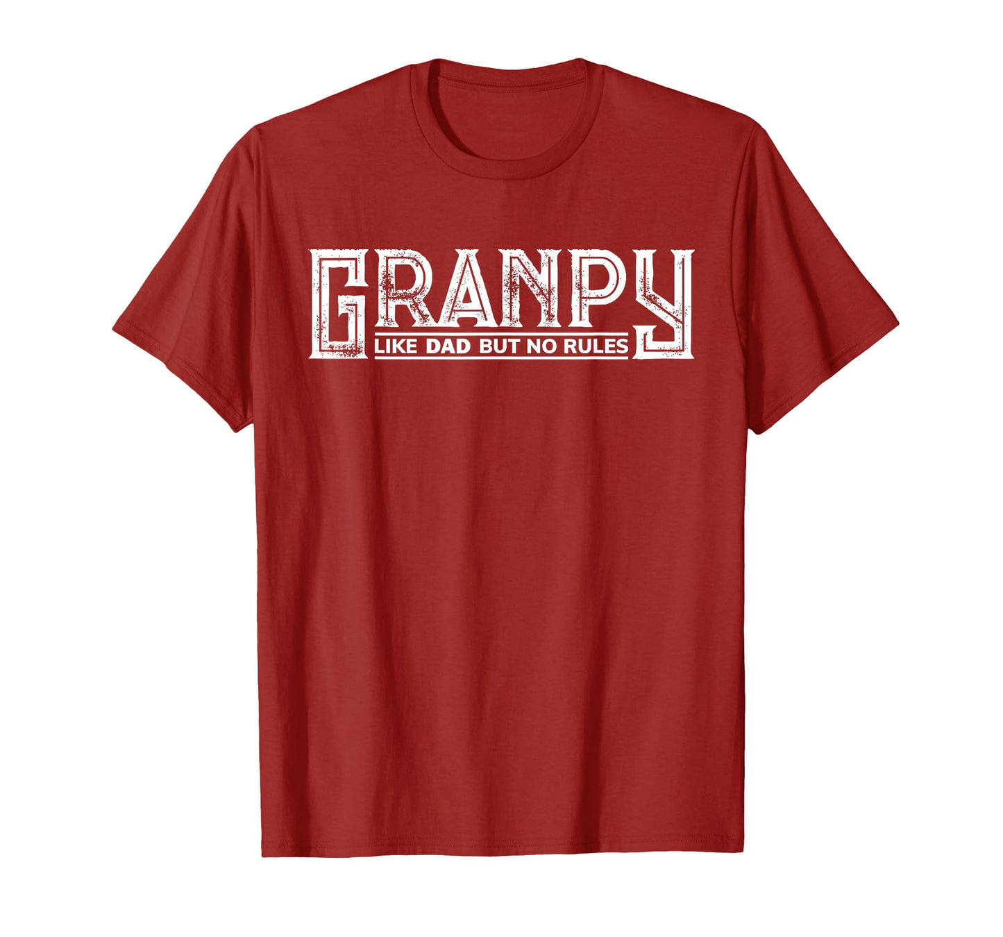 Granpy Funny Grandpa Grandad Grandfather Like Dad No Rules T-Shirt