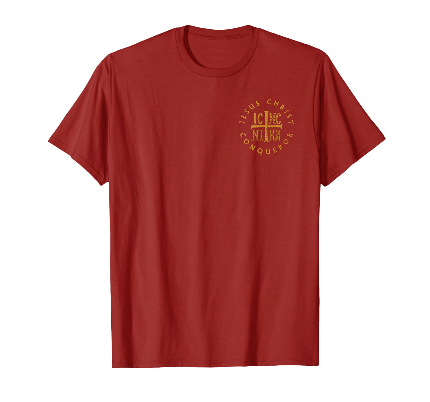 IC XC NIKA Cross Christogram Orthodox Jesus Christ Side T-Shirt