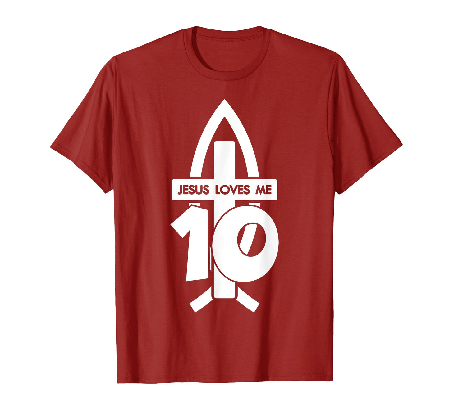 Jesus Loves ME 10 Religious 10 Years Jesus 10TH Birthday T-Shirt
