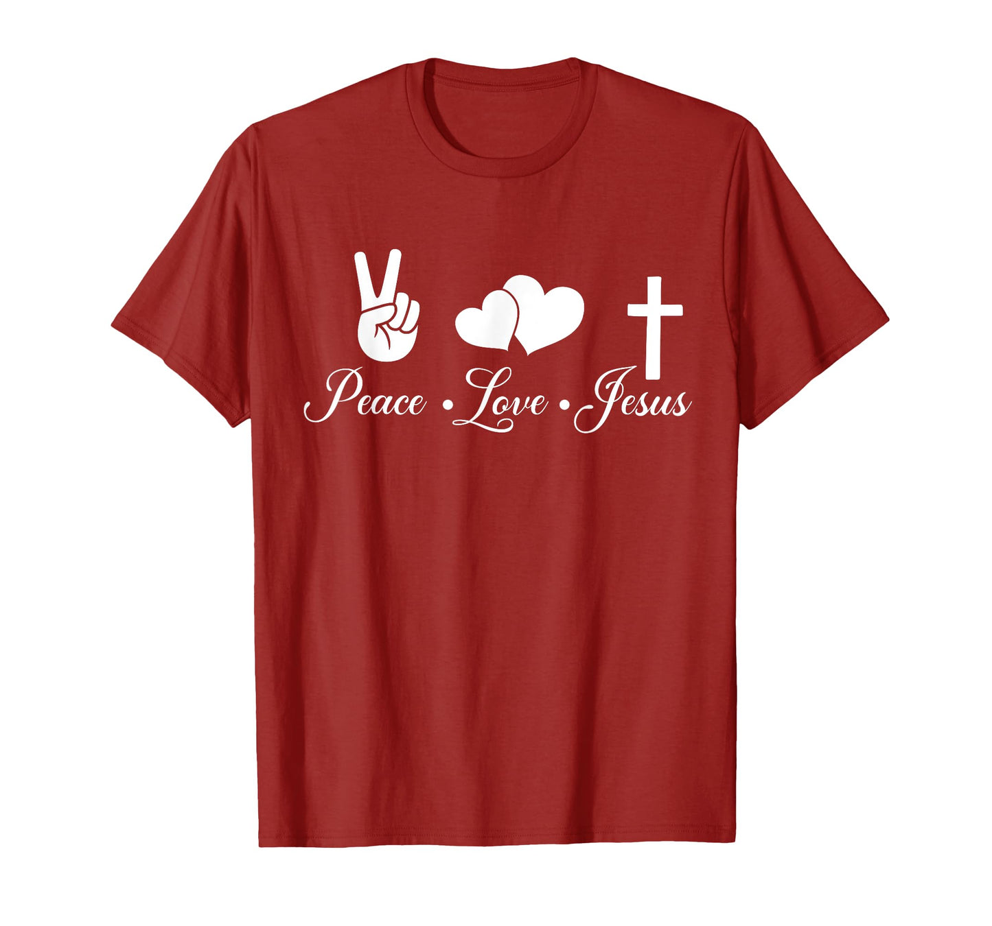 Peace Love Jesus - Christian Christ T-Shirt