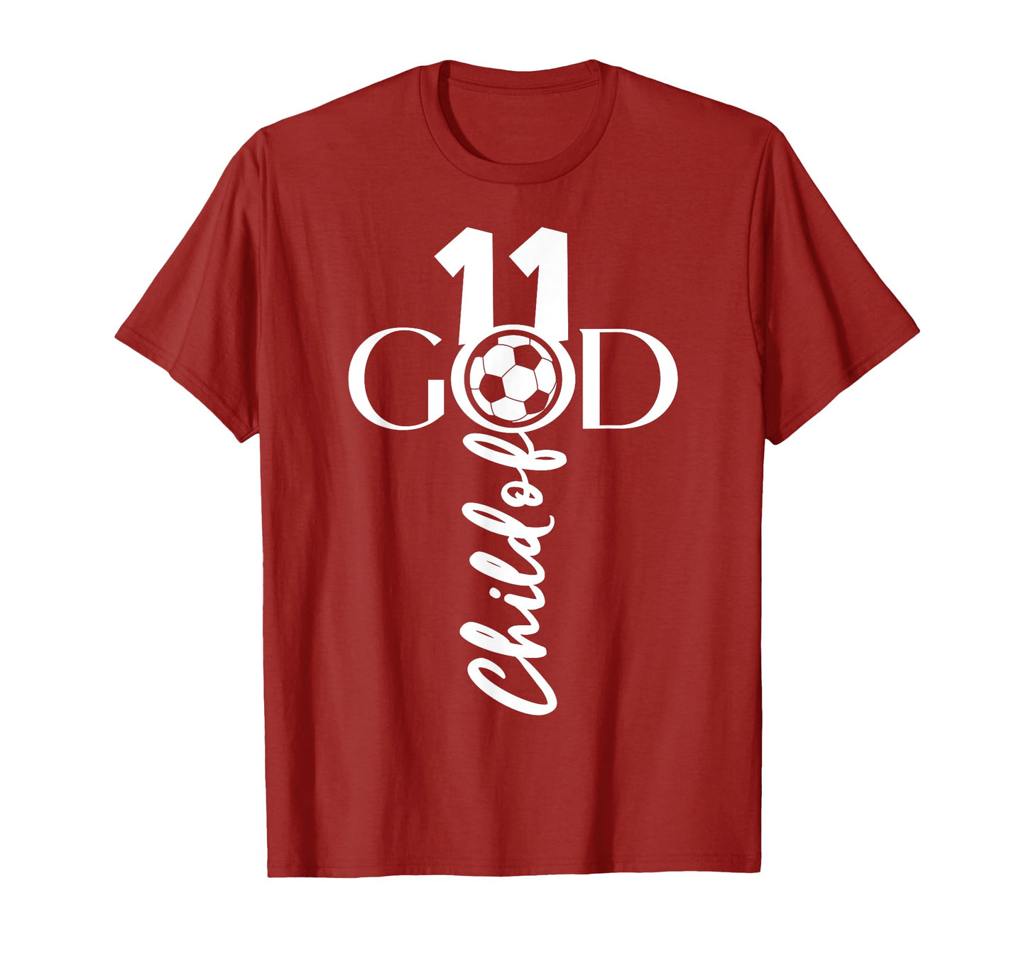 JESUS CHRIST 11 YEARS CHILD OF GOD SOCCER 11TH BIRTHDAY T-Shirt
