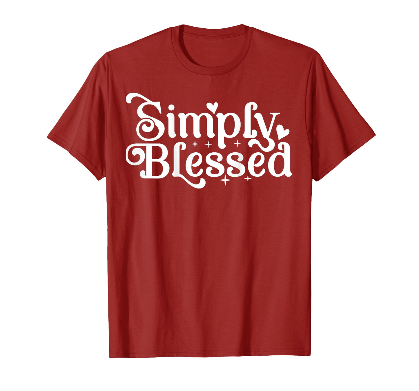 Blessed Beyond Measure Simply Blessed Blessing ART ON BACK T-Shirt
