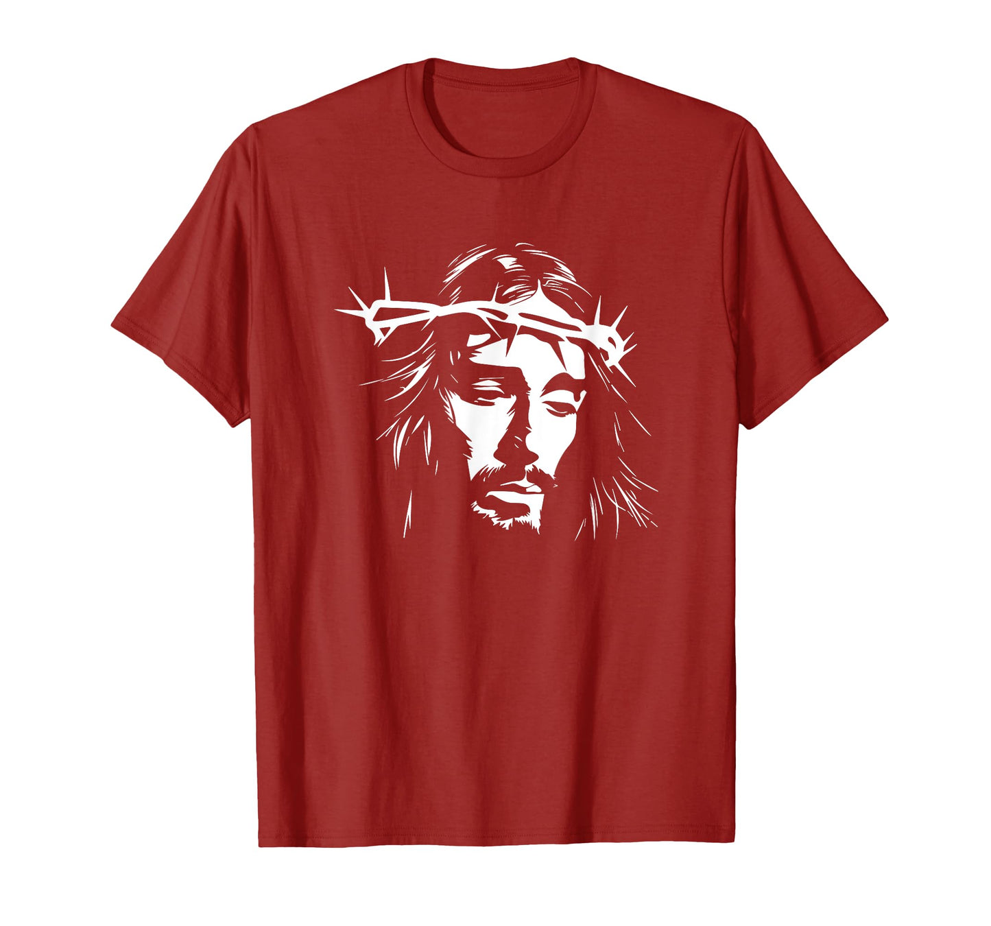 Jesus Christ Design Unisex-Adult T-Shirt, Black, Small, Short Sleeve, Modern, Classic, Casual, Vacation, Cotton 65% Polyester 35%