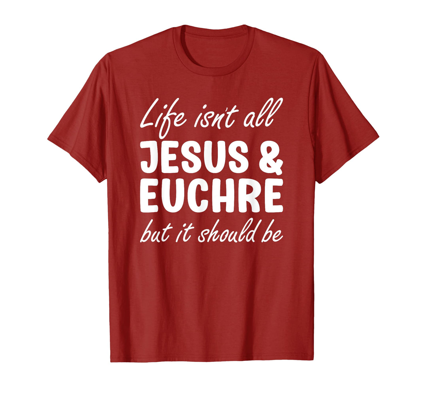 Euchre for Men or Women I Love Euchre Funny Euchre Player T-Shirt
