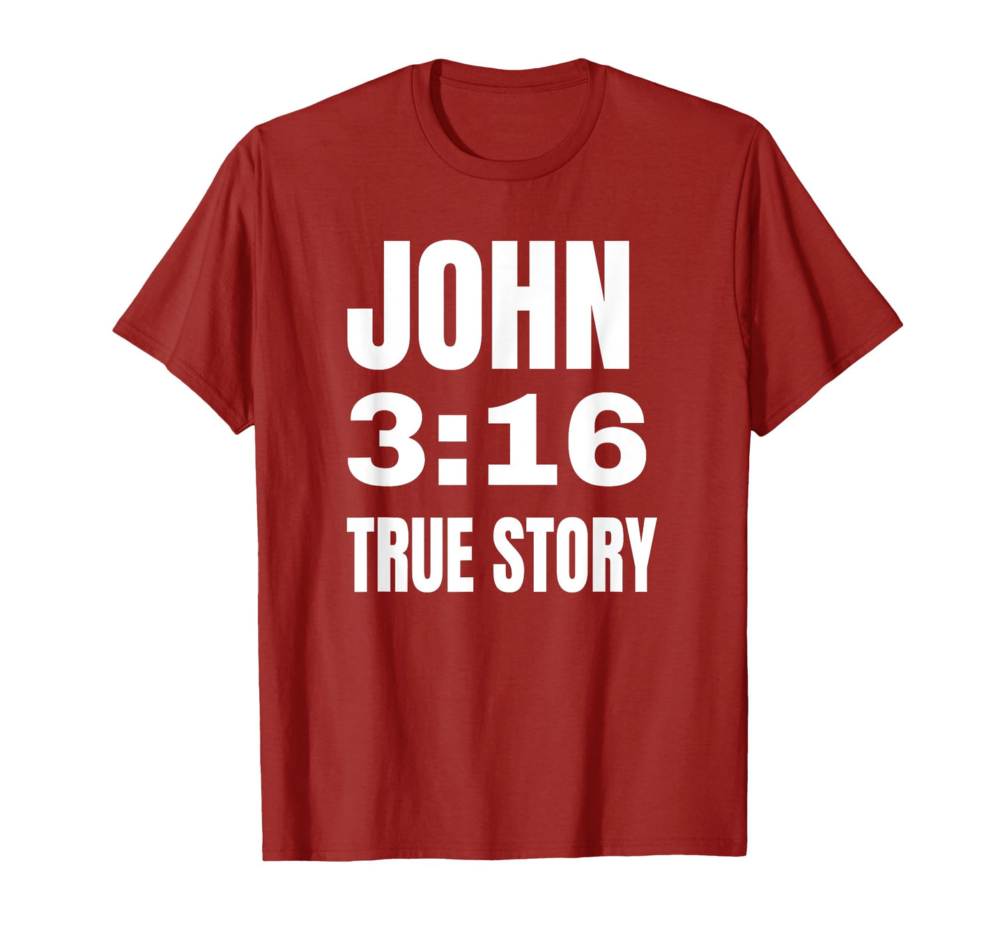 Christian Religious Gift John 3:16 True Story T-Shirt Tee T-Shirt