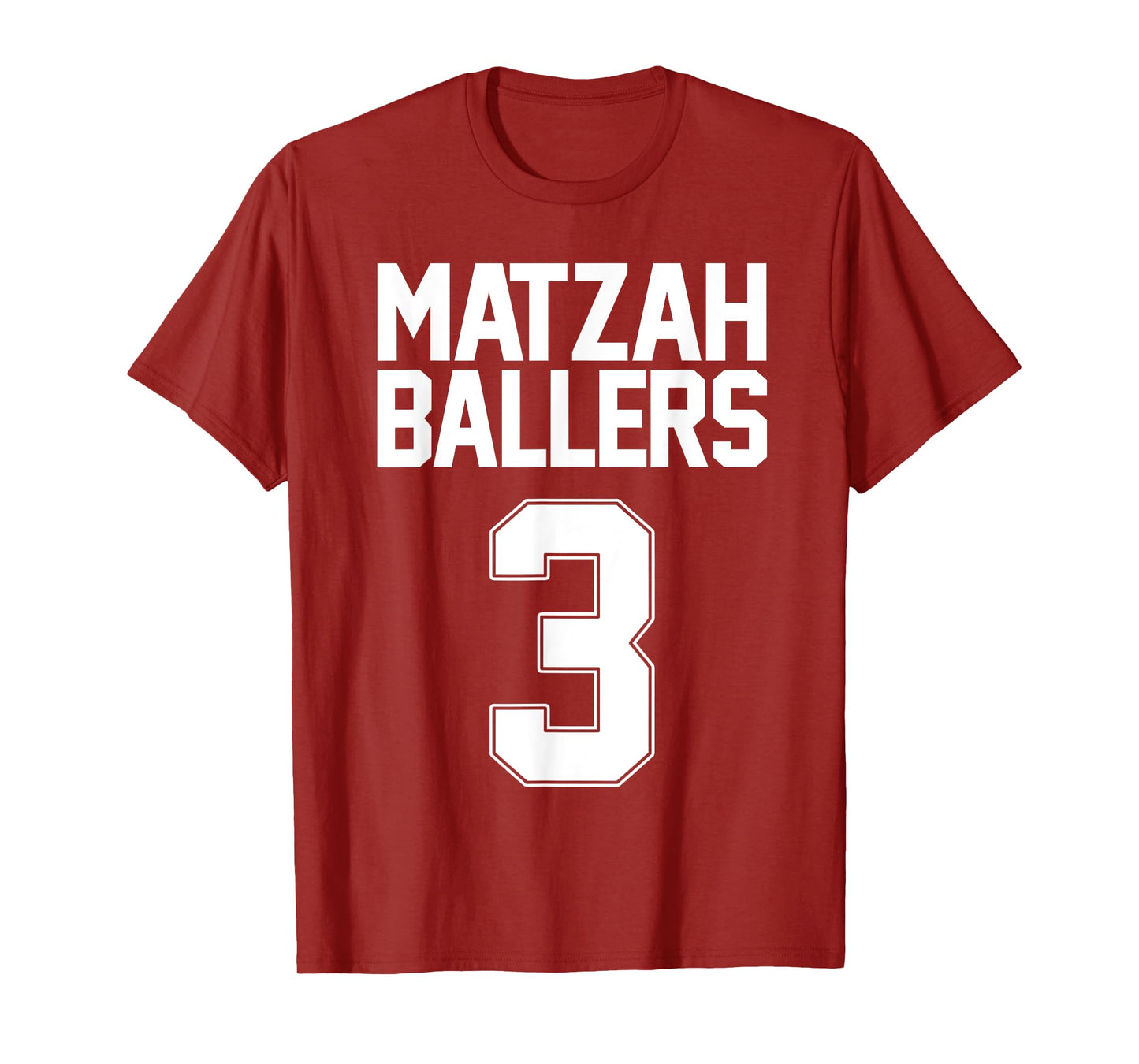 Matzah Baller 3 Funny Jewish Basketball Team Matzo Balls T-Shirt