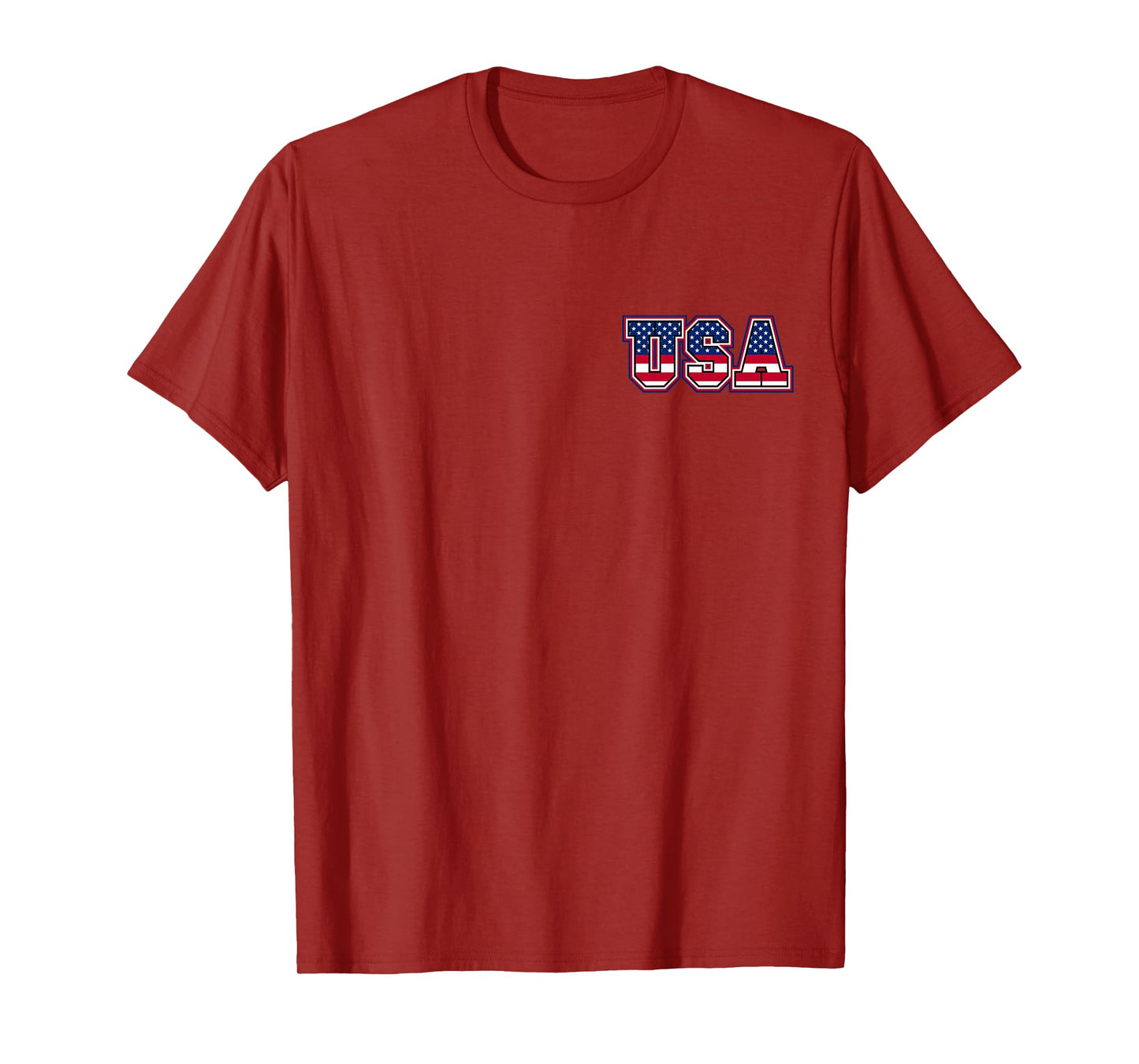 Jesus Saves USA American Flag Patriotic Christian 2side T-Shirt