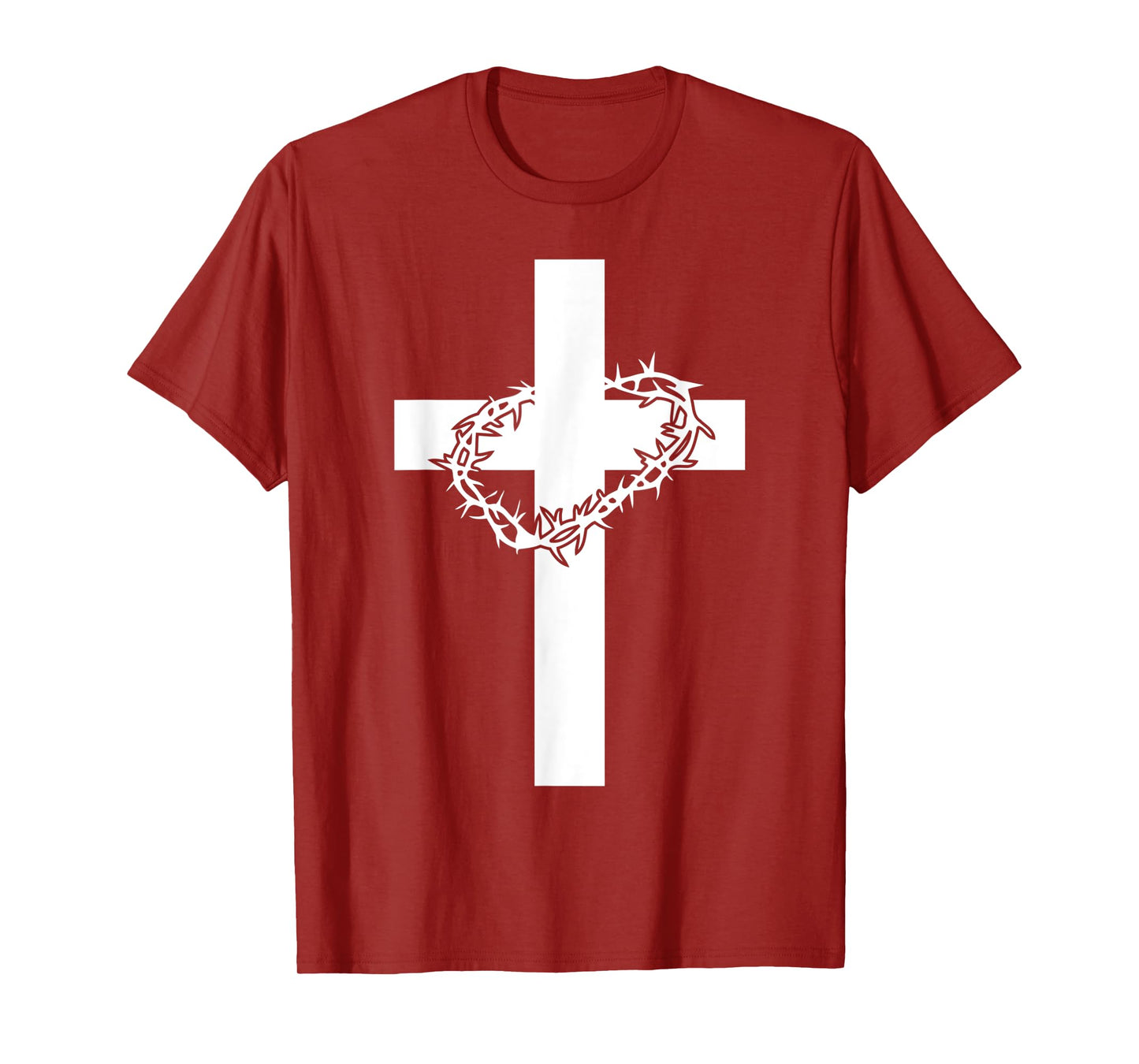 Cross Crown Of Thorns Jesus Christ Martyr Christianity T-Shirt