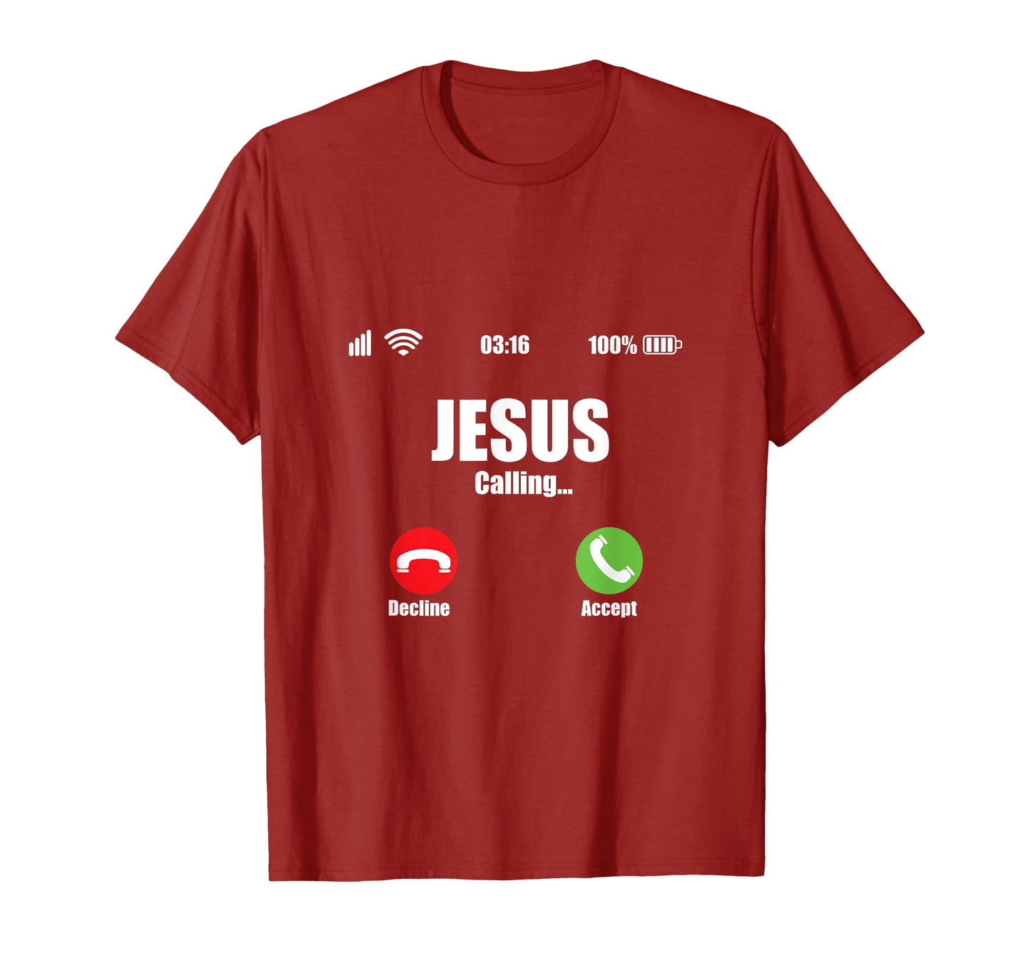 Jesus Is Calling Shirt Christian Cross Modern Believe T-Shirt