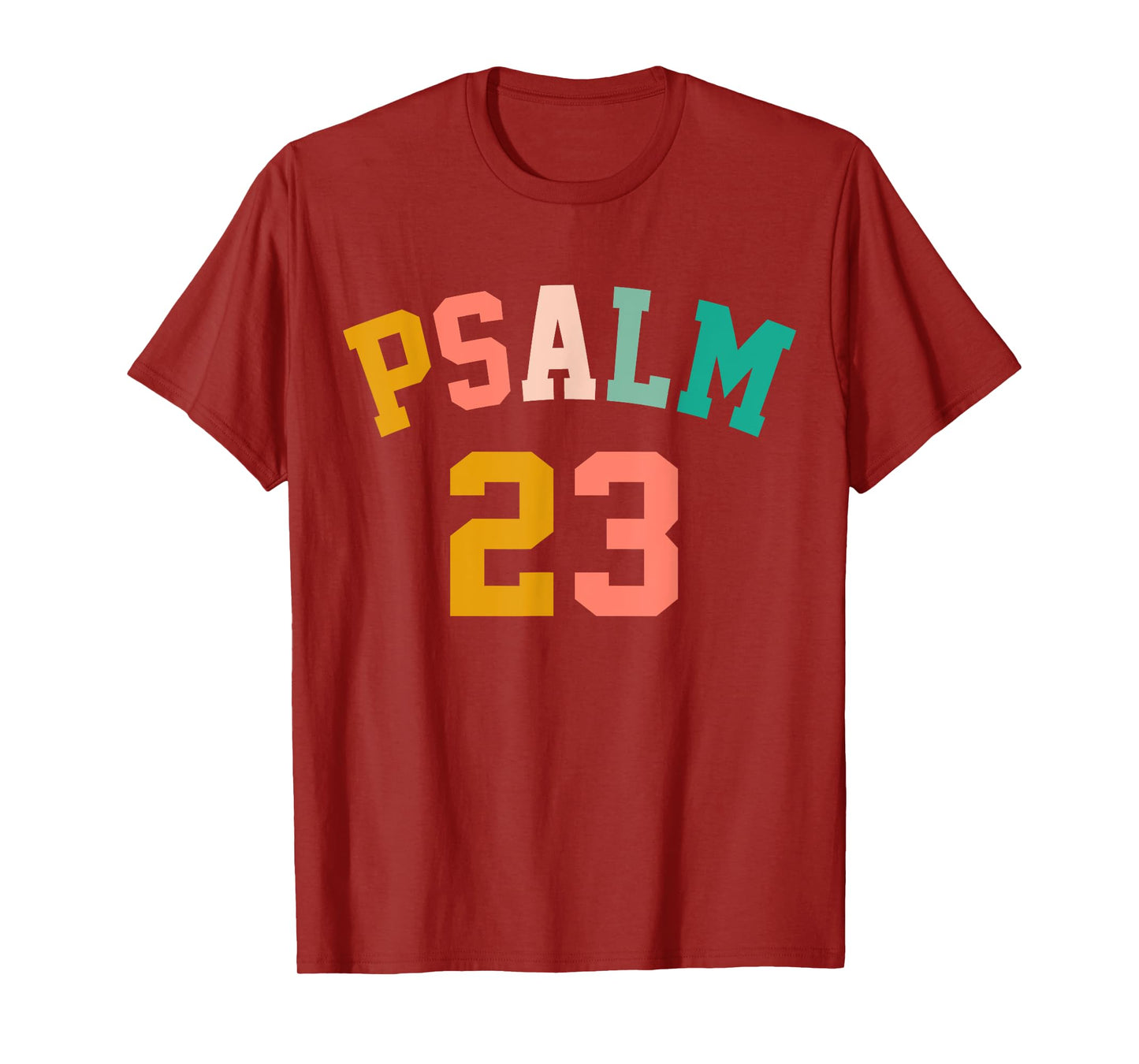 Pastel Psalm 23, Retro Christian Tee, Christian Bible T-Shirt