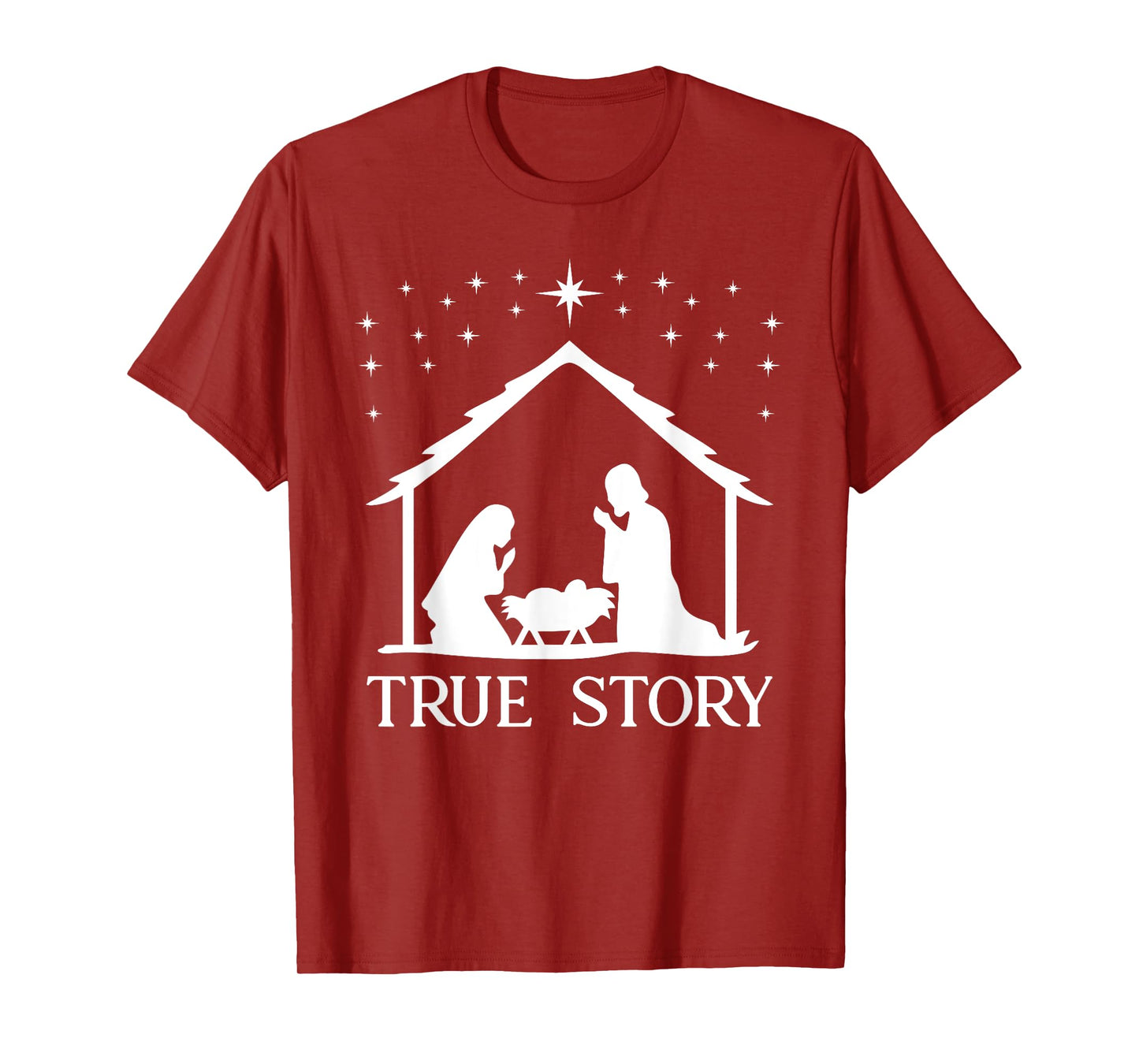 True Story of Jesus Birth Nativity Religious Christmas Gift T-Shirt