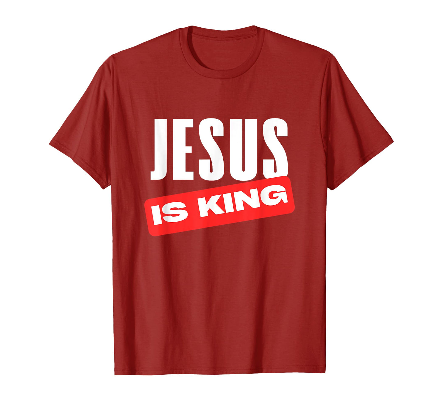 Jesus is King Christian Statement Faith Believer Church Wear T-Shirt