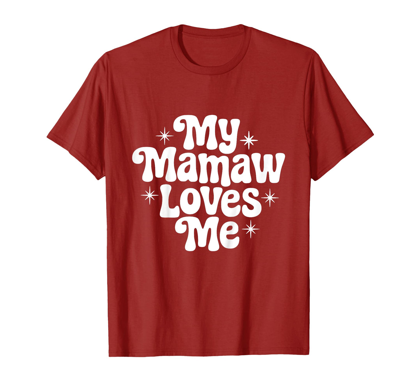 Kids My Mamaw Loves Me Grandchild Quote T-Shirt