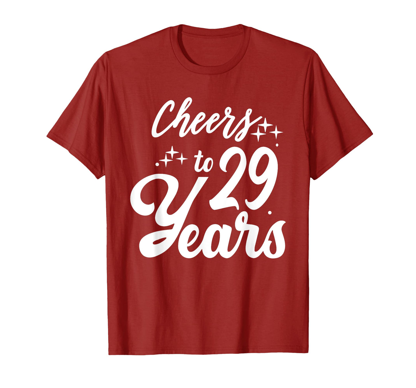 Cheers to 29 Years 29th Wedding Anniversary Couple Party T-Shirt