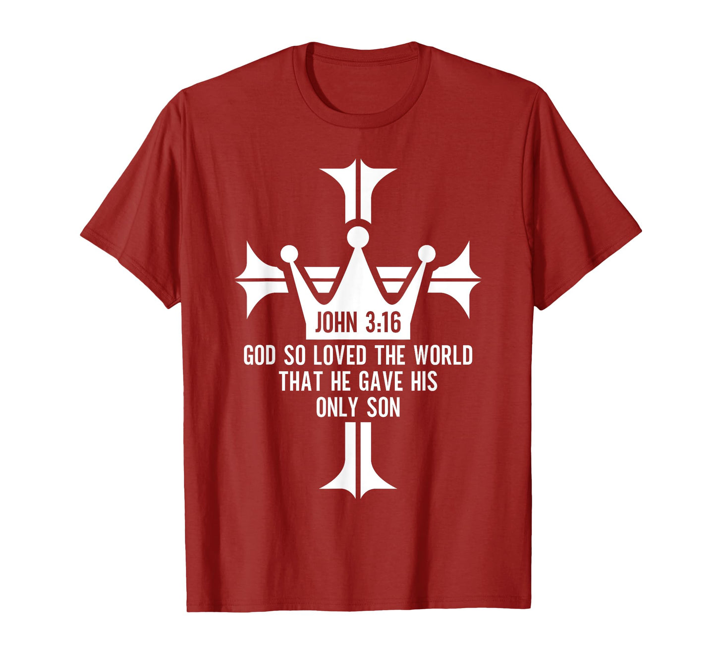 John 3:16 Christian Cross Bible T-Shirt
