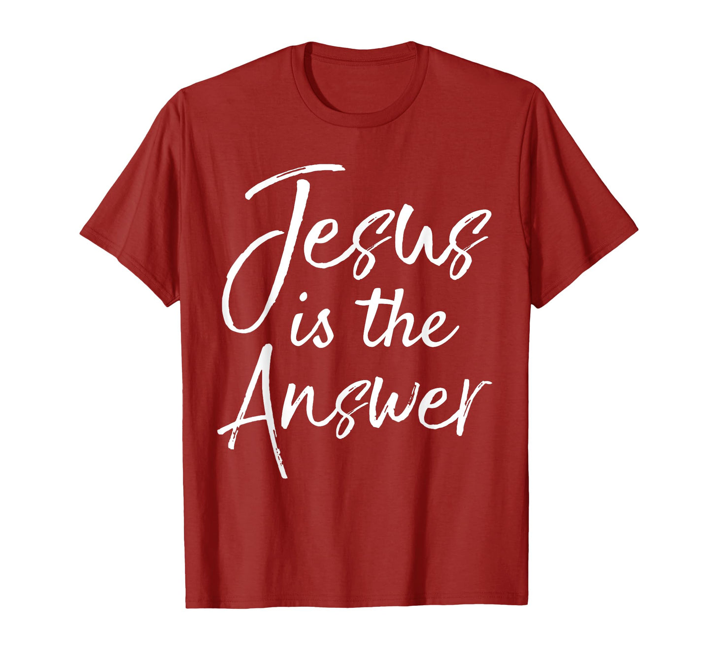 Christian Quote Gift for Women Cute Jesus is the Answer T-Shirt