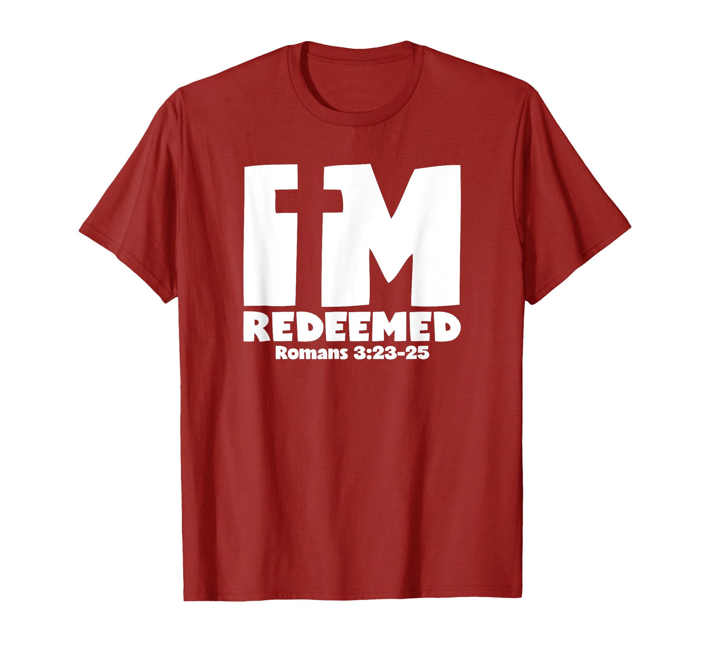 I'm Redeemed - Romans 3:23-25 Cross Graphic T-Shirt