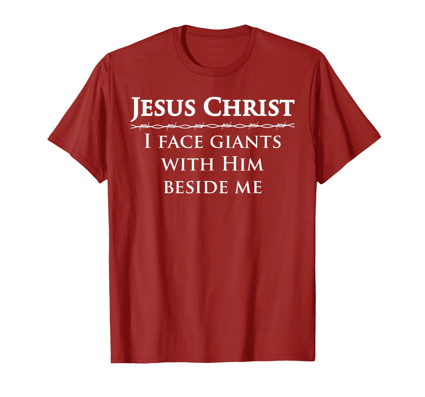 Deuteronomy 31 6 Bible Verse Lord Jesus Christ Face T-Shirt