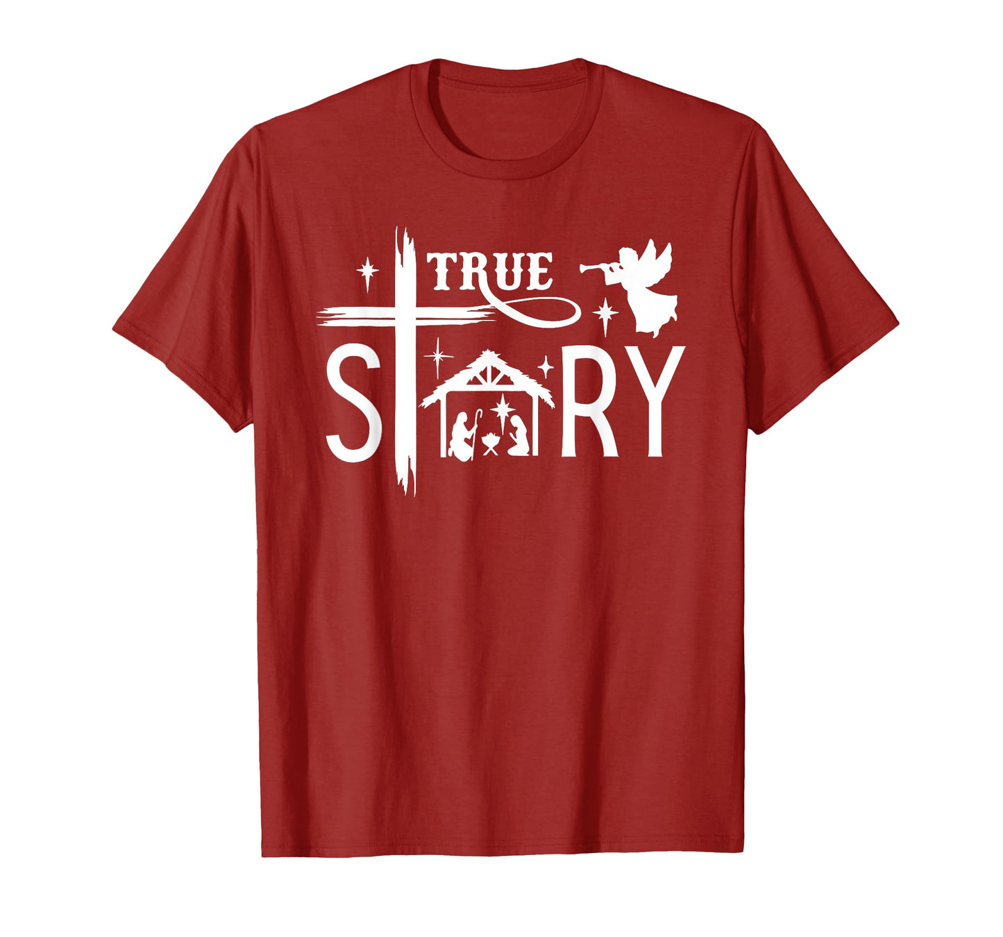 True Story Christmas Nativity Jesus Christian Men Women Kids T-Shirt