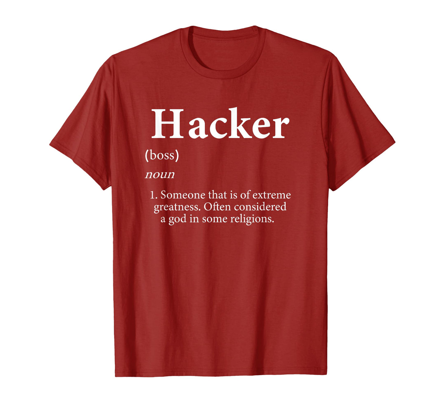 Hacker Definition Funny Computer Systems Device Game Hacker T-Shirt