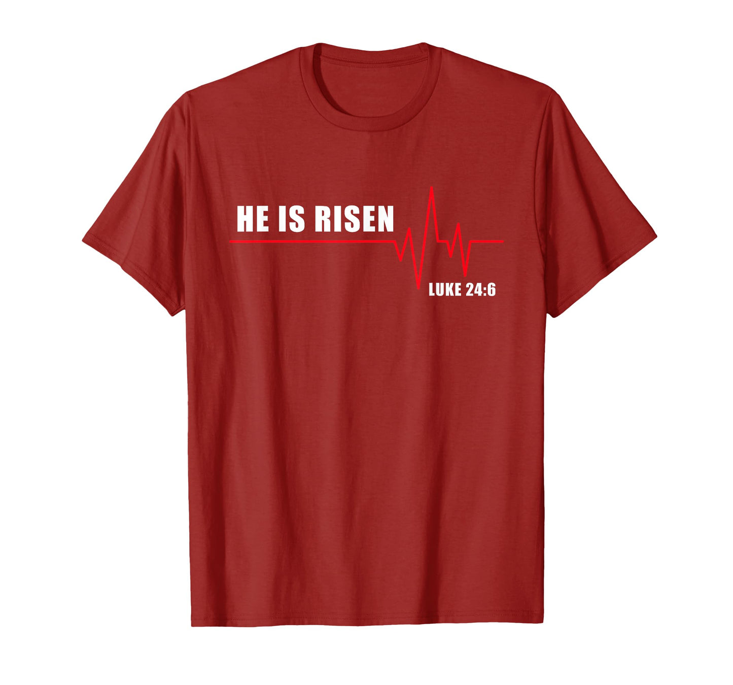 He is Risen – Jesus Heartbeat Pulse Christian Faith EKG T-Shirt