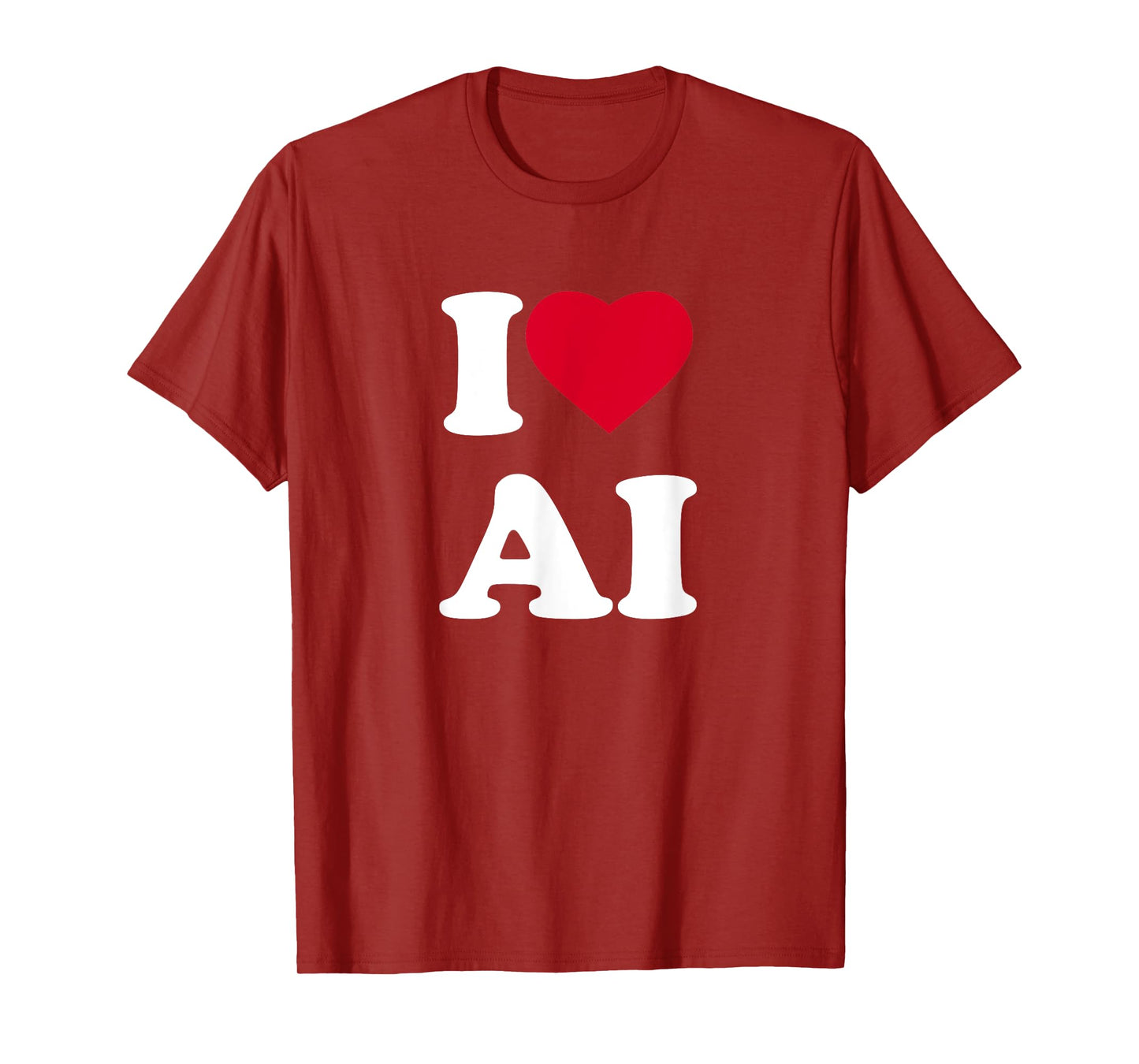 I Love Ai I Heart Ai Lover Artificial Intelligence T-Shirt