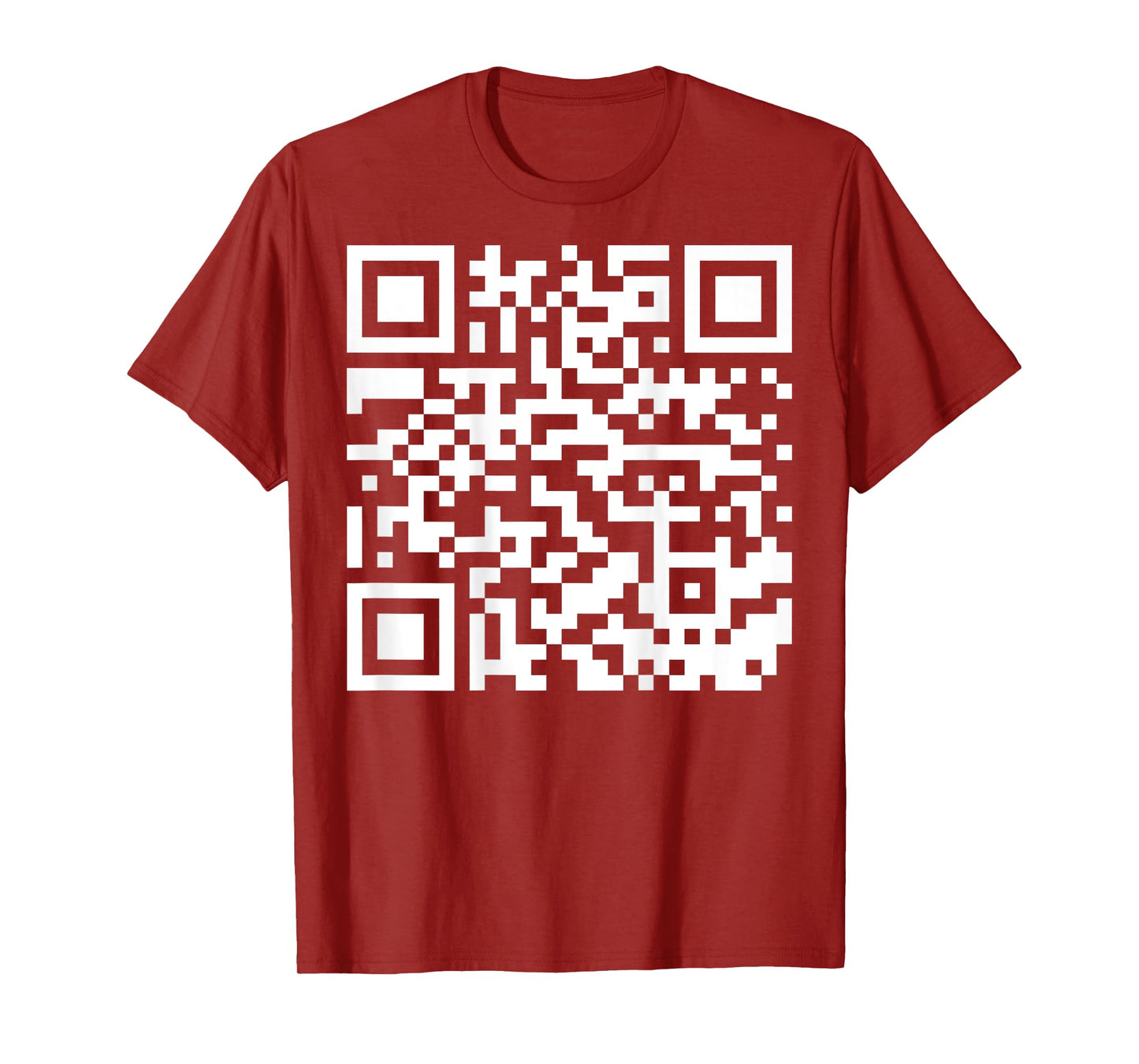 (On Back) Funny QR Fck You Code Middle Finger Sarcasm Saying T-Shirt